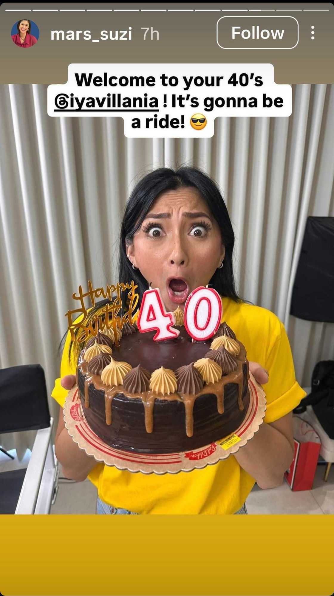 Suzi Entrata, nagpaabot ng pagbati sa kaarawan ni Iya Villania; Iya, napa-reply tungkol sa edad niya Suzi Entrata, nagpaabot ng pagbati sa kaarawan ni Iya Villania; Iya, napa-reply tungkol sa edad niya