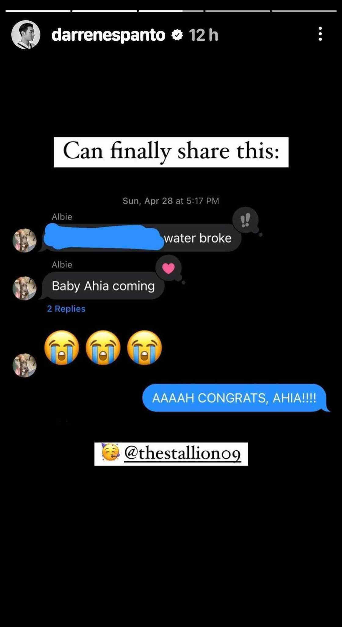 Darren Espanto, ibinahagi ang screenshot ng convo nila Albie Casiño bago ipanganak ang baby ng huli Darren Espanto, ibinahagi ang screenshot ng convo nila Albie Casiño bago ipanganak ang baby ng huli