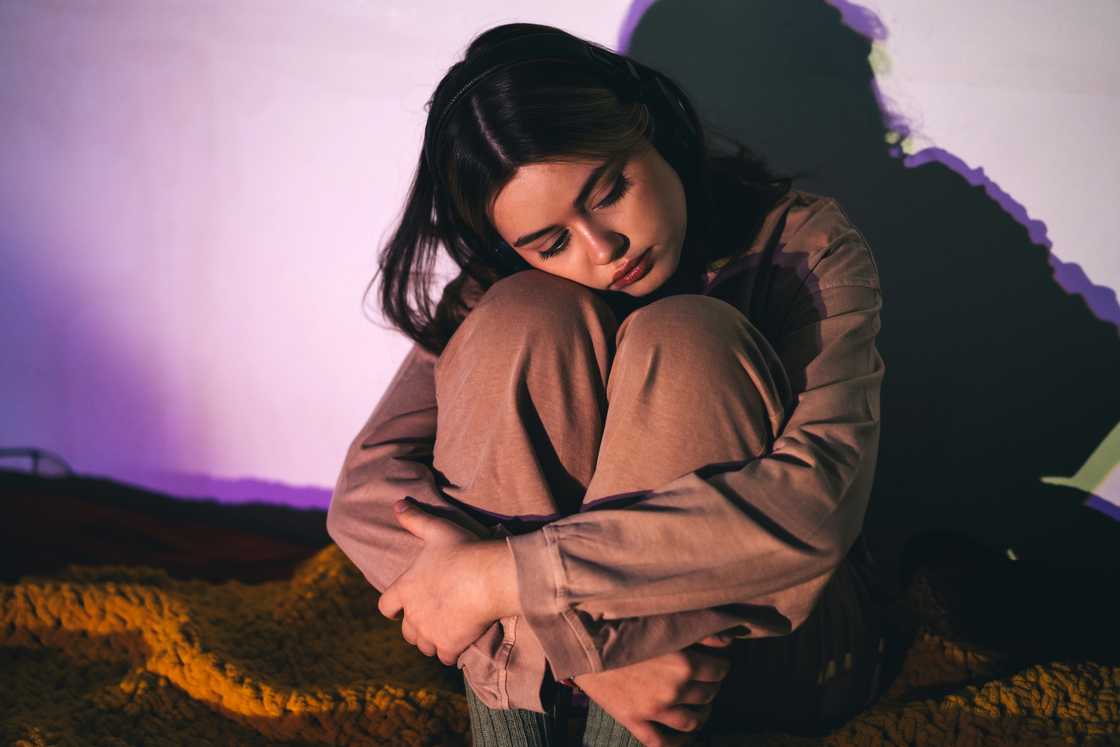 A stressed child A stressed child