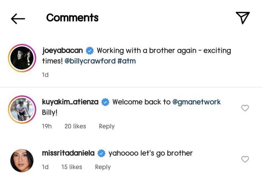 GMA Network welcomes back Billy Crawford; celebrities react GMA Network welcomes back Billy Crawford; celebrities react