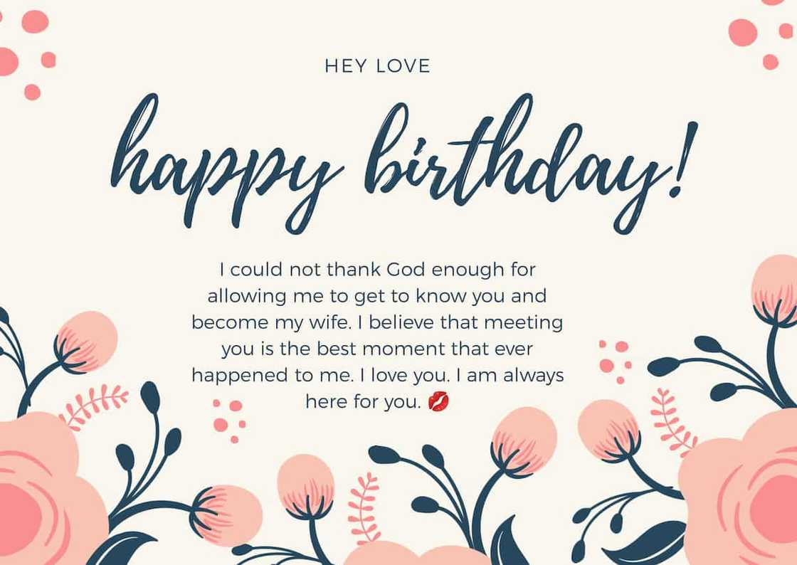 Birthday message for wife Birthday message for wife