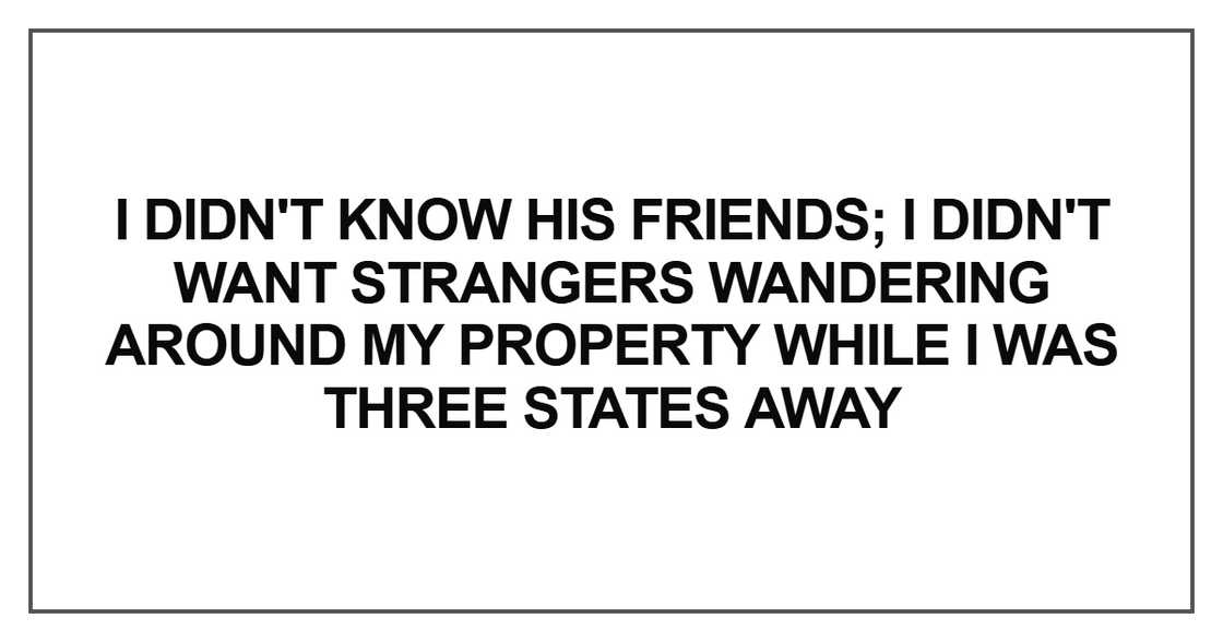 I didn't know his friends