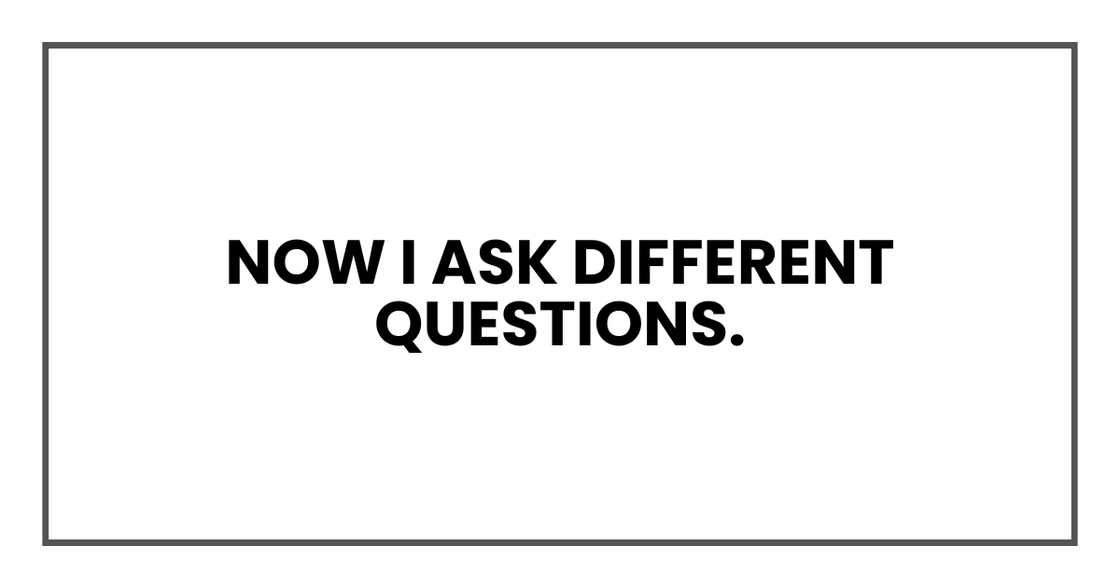 A parent's new question.