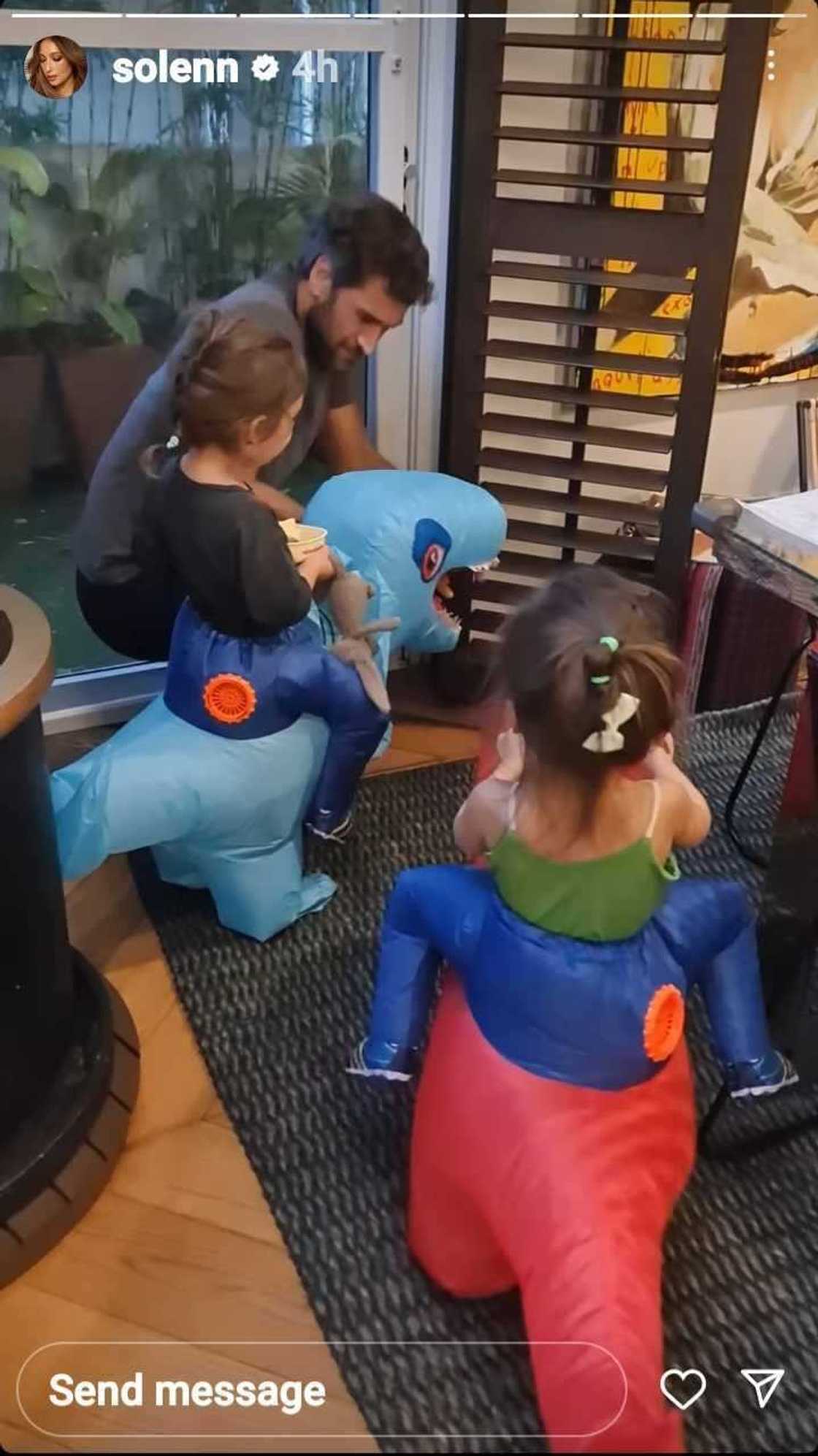 Video of baby Dahlia Heussaff, Tili Bolzico wearing adorable dinosaur costumes goes viral