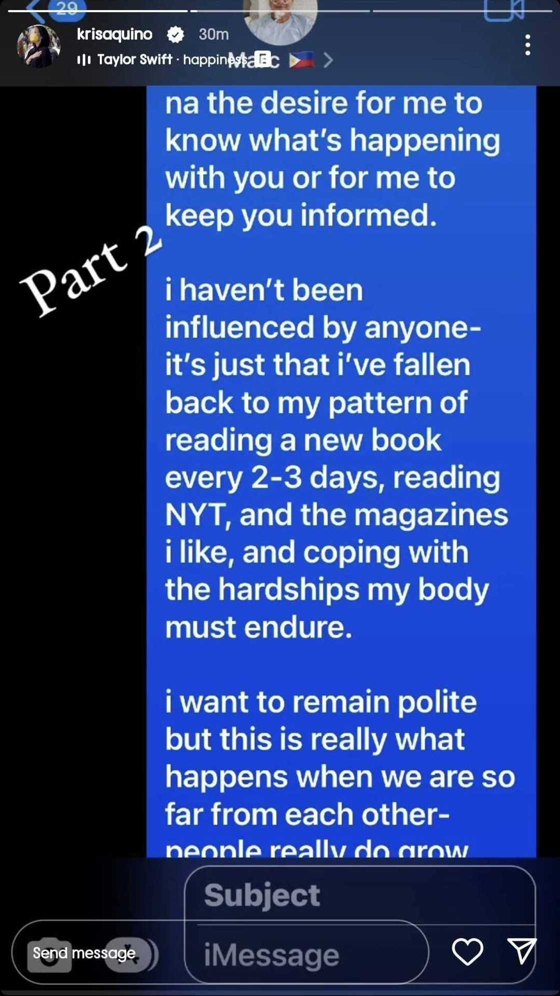 Text convo nina VG Mark Leviste at Kris Aquino, ipinasilip ng huli Text convo nina VG Mark Leviste at Kris Aquino, ipinasilip ng huli