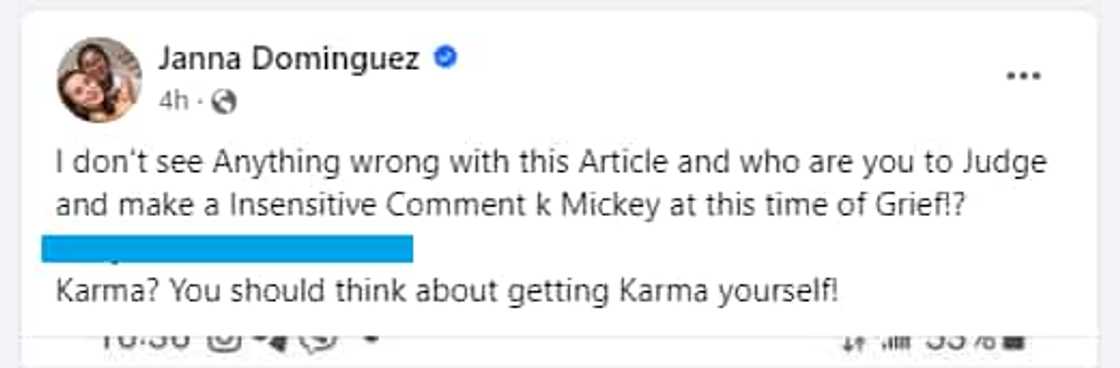Mickey Ablan at Janna Dominguez, umalma sa isang basher Mickey Ablan at Janna Dominguez, umalma sa isang basher