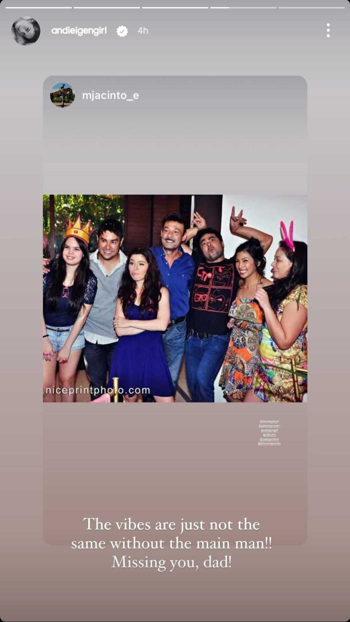 Andi Eigenmann fondly recalls the late Mark Gil: "A decade since our dad passed" Andi Eigenmann fondly recalls the late Mark Gil: "A decade since our dad passed"