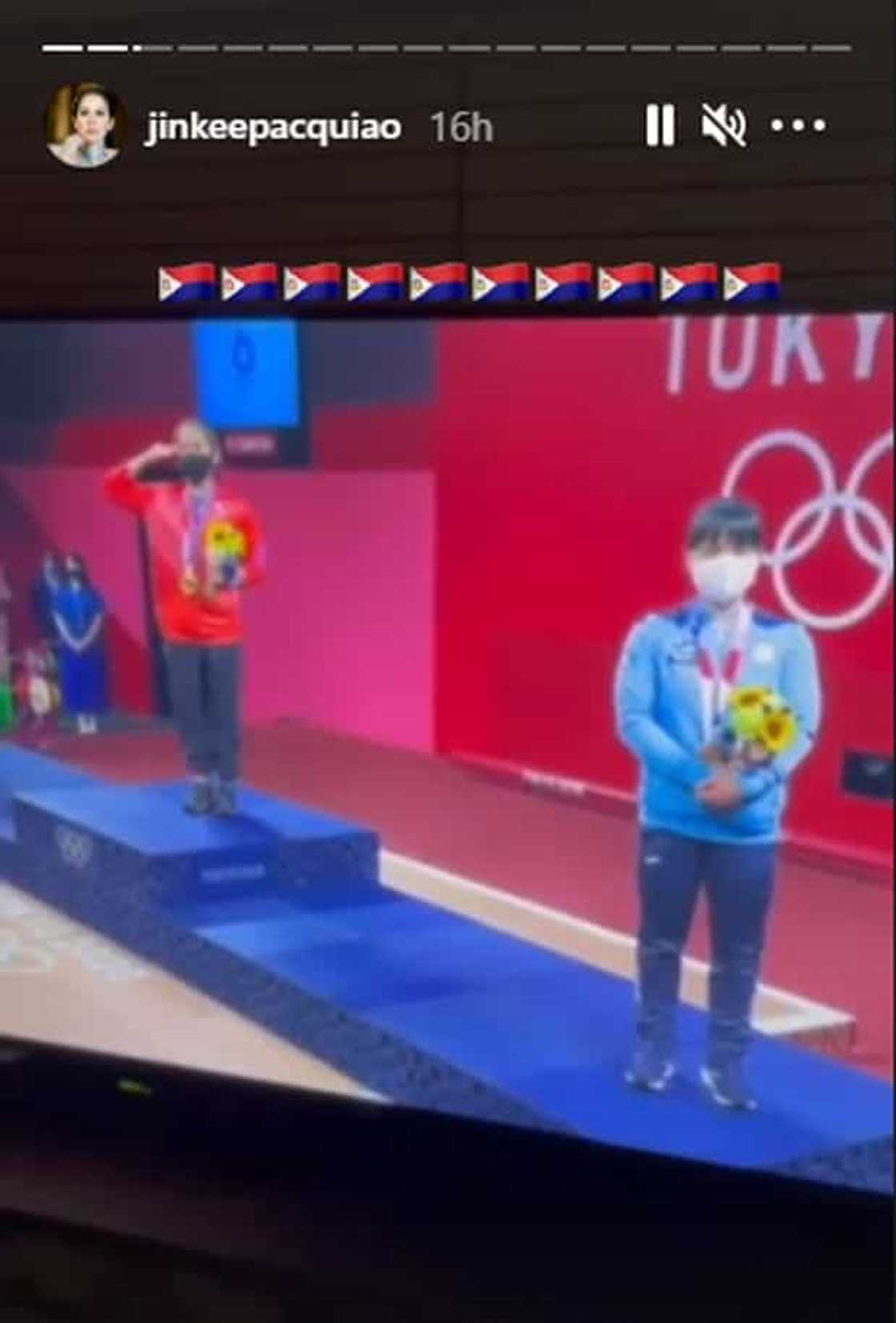 Jinkee Pacquiao, maling "PH flag" emoji ang ginamit nang i-share ang awarding ni Hidilyn Diaz Jinkee Pacquiao, maling "PH flag" emoji ang ginamit nang i-share ang awarding ni Hidilyn Diaz
