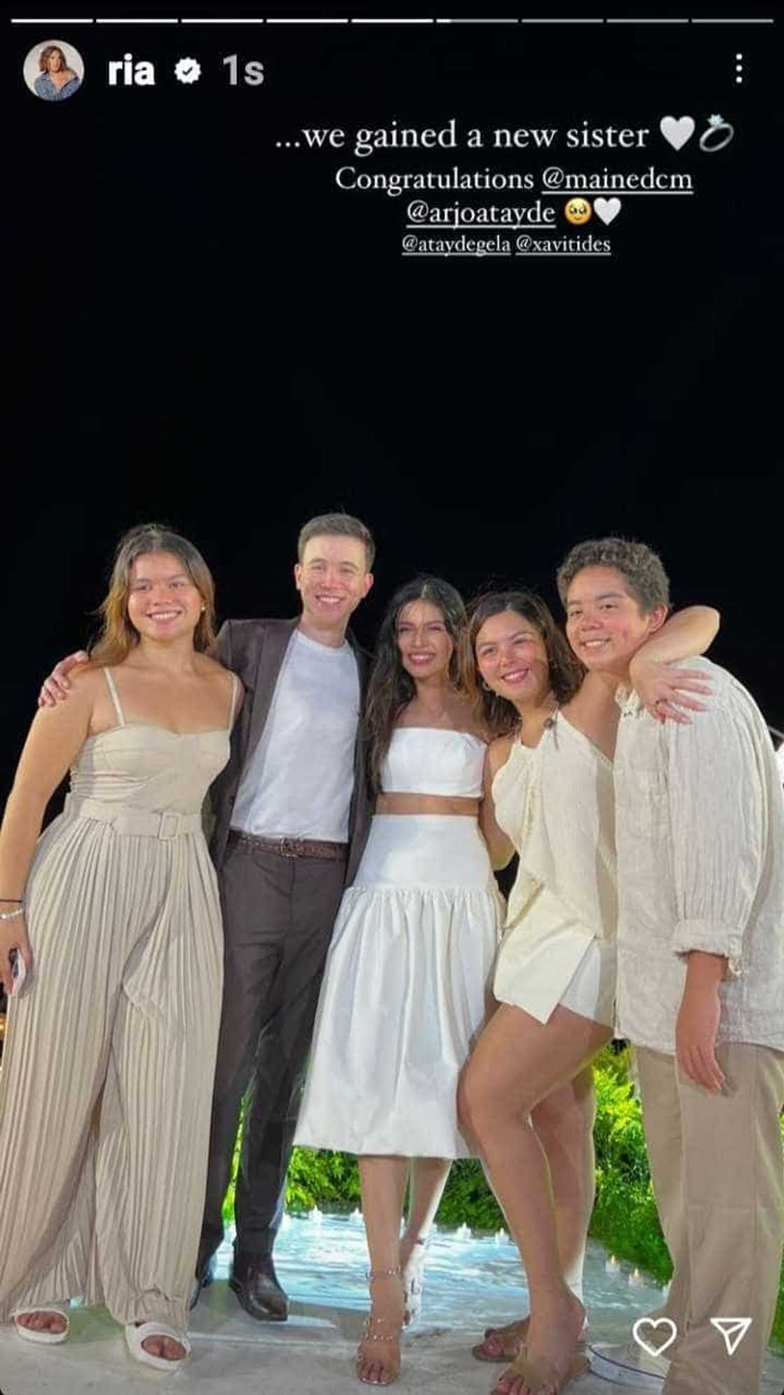 Ria Atayde gushes over Maine Mendoza, Arjo Atayde’s engagement Ria Atayde gushes over Maine Mendoza, Arjo Atayde’s engagement