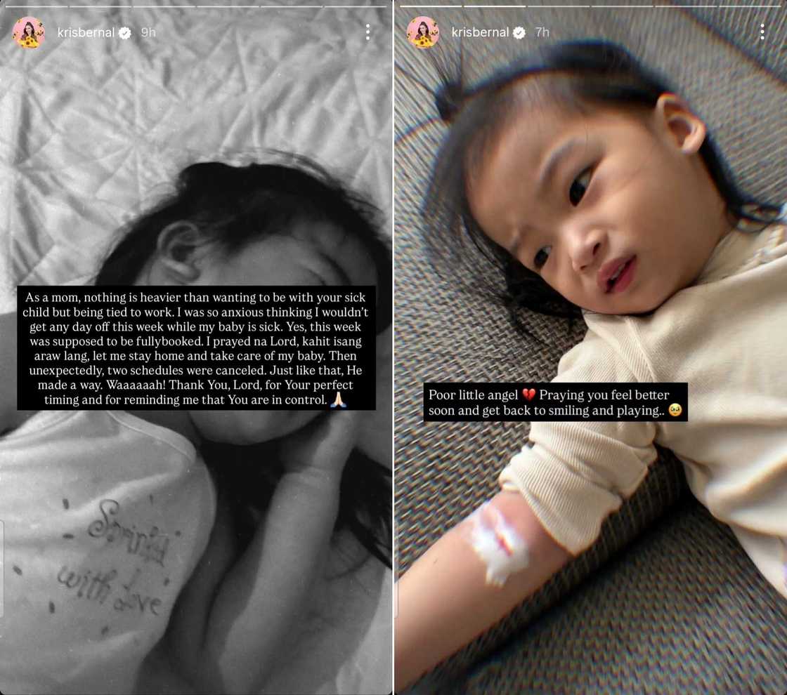 Kris Bernal, emosyonal sa pag-aalaga sa may sakit na anak na si Hailee Kris Bernal, emosyonal sa pag-aalaga sa may sakit na anak na si Hailee