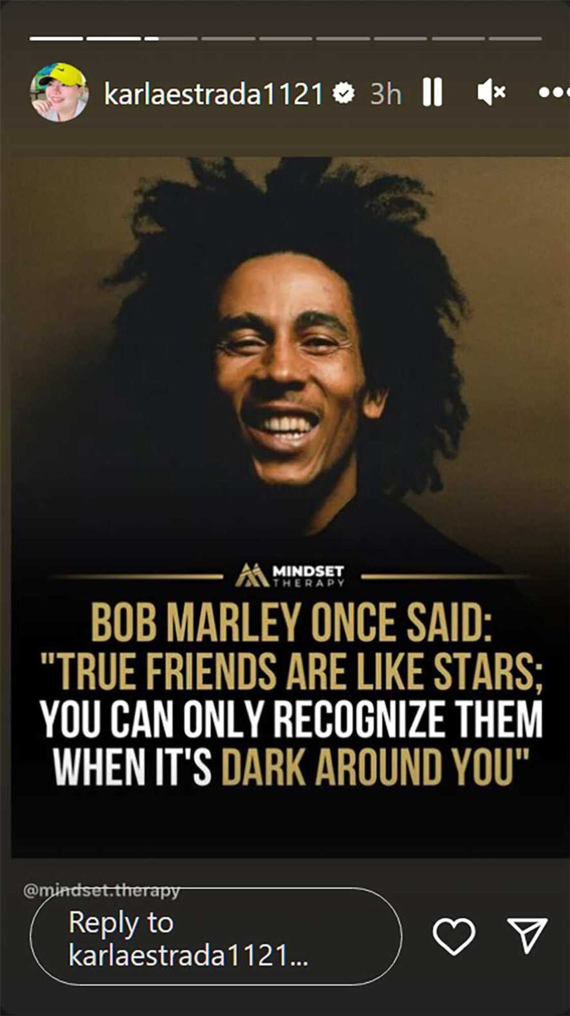 Karla Estrada, nag-post ng isang quote ukol sa kung papaano makikilala ang true friend Karla Estrada, nag-post ng isang quote ukol sa kung papaano makikilala ang true friend