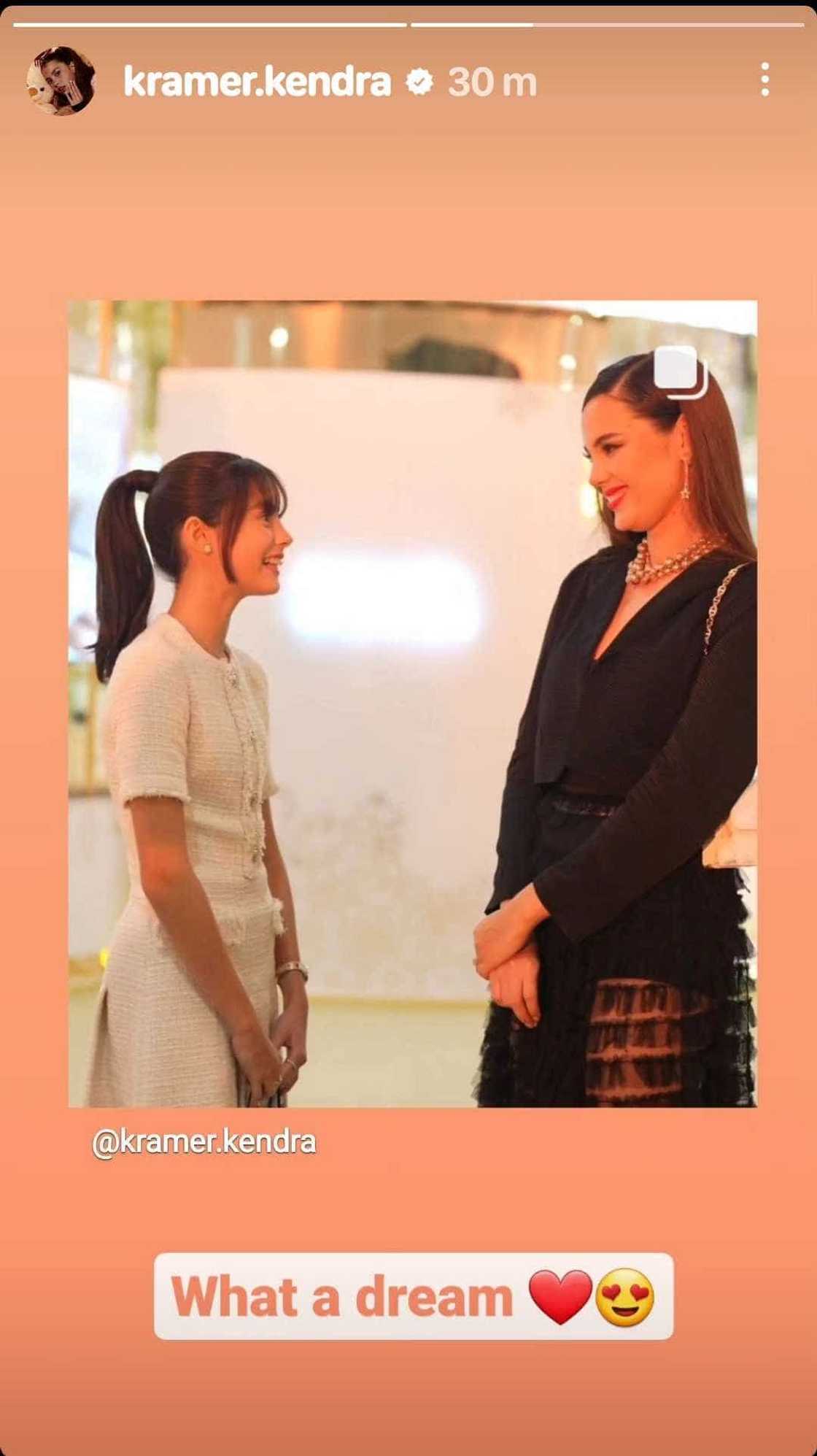 Kendra Kramer, sobrang saya nang ma-meet sa wakas si Catriona Gray Kendra Kramer, sobrang saya nang ma-meet sa wakas si Catriona Gray