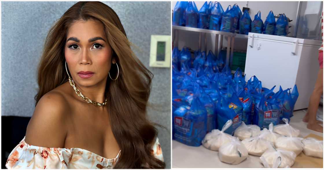 Pokwang, namahagi ng tulong sa mga nasalanta ng Bagyong Enteng Pokwang, namahagi ng tulong sa mga nasalanta ng Bagyong Enteng