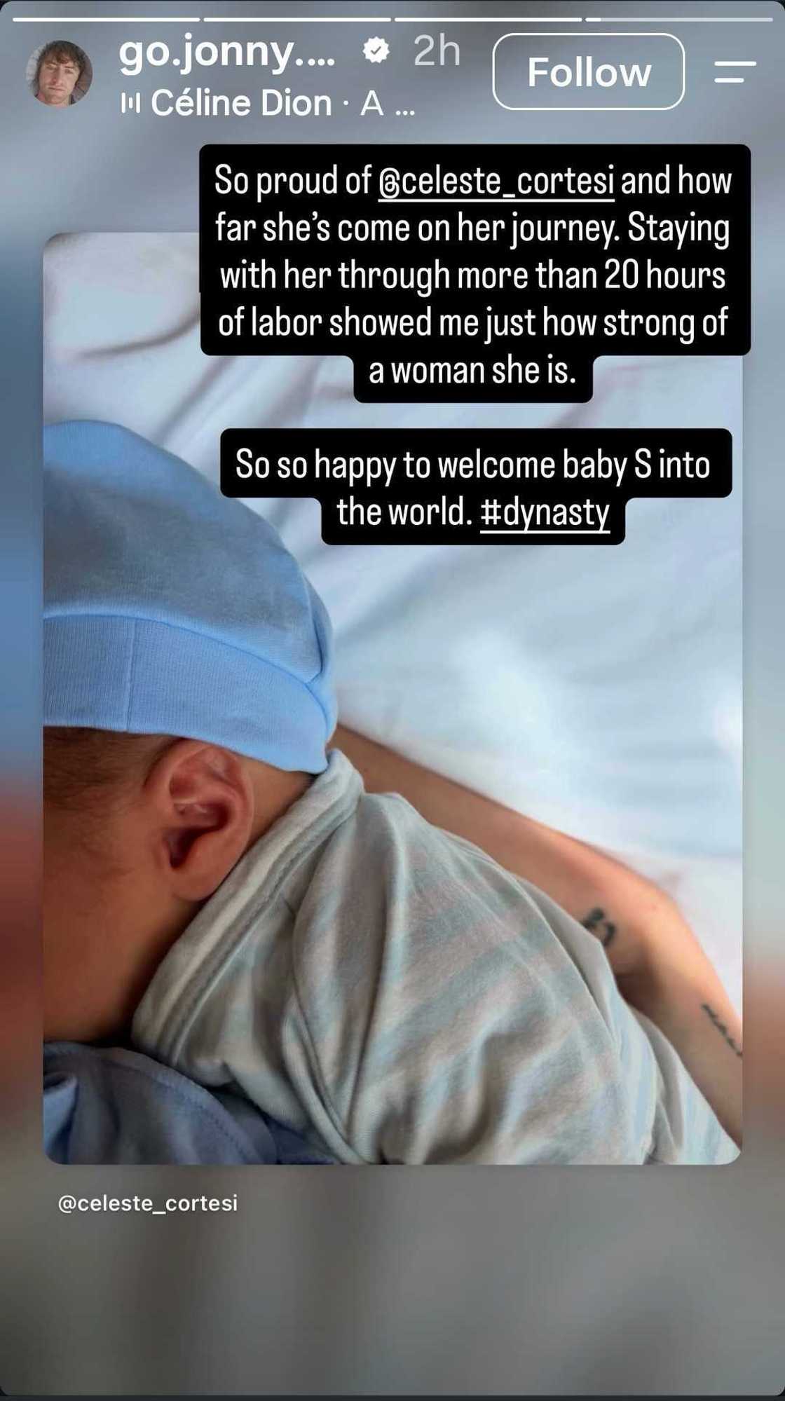 Jonathan Sterling, nag-react matapos samahan si Celeste Cortesi sa mahigit 20 oras na labor