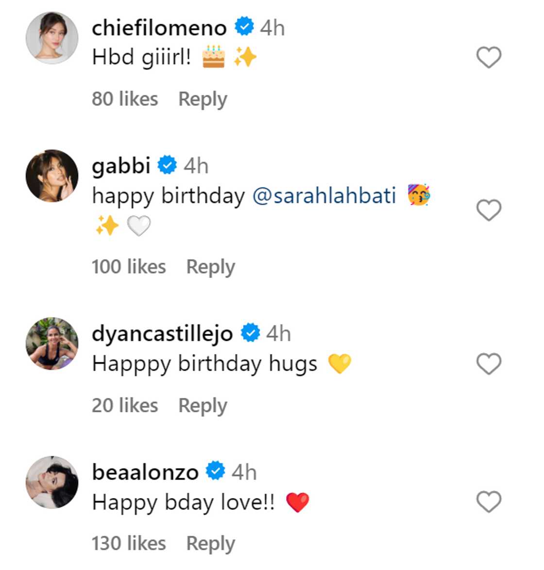 Birthday post ni Sarah Lahbati, umani ng pagbati mula sa celebs Birthday post ni Sarah Lahbati, umani ng pagbati mula sa celebs