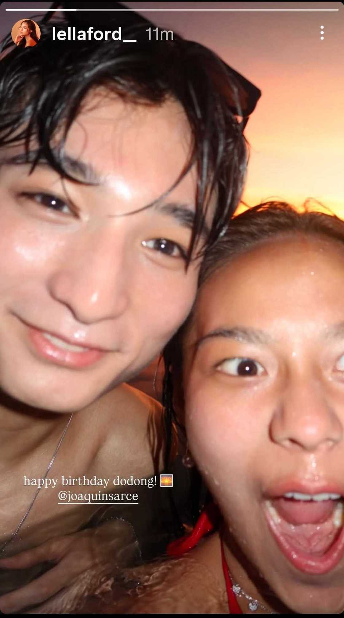 Joaquin Arce receives adorable birthday greeting from Lella Ford Joaquin Arce receives adorable birthday greeting from Lella Ford