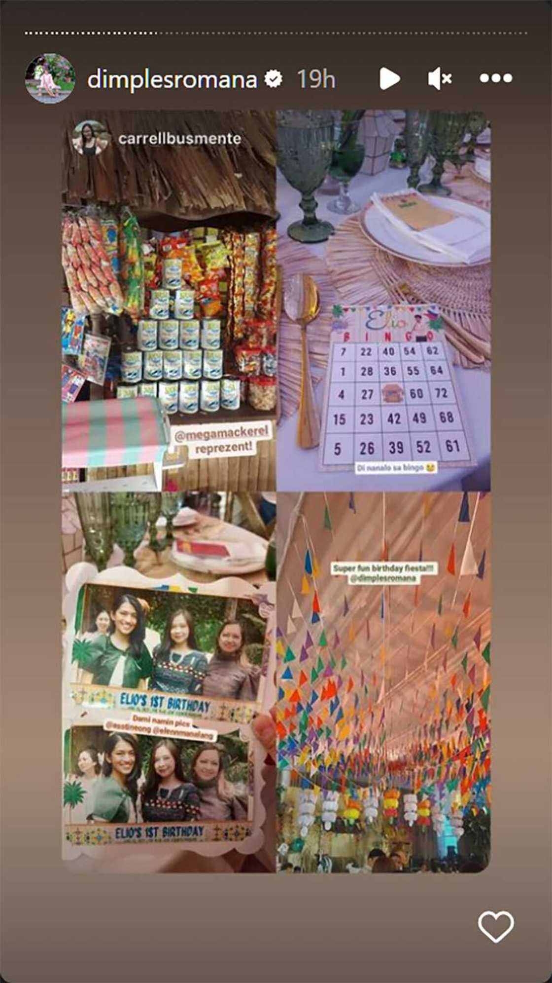 Dimples Romana, binigyan ng fiesta-themed birthday and Christenning party si Elio Dimples Romana, binigyan ng fiesta-themed birthday and Christenning party si Elio