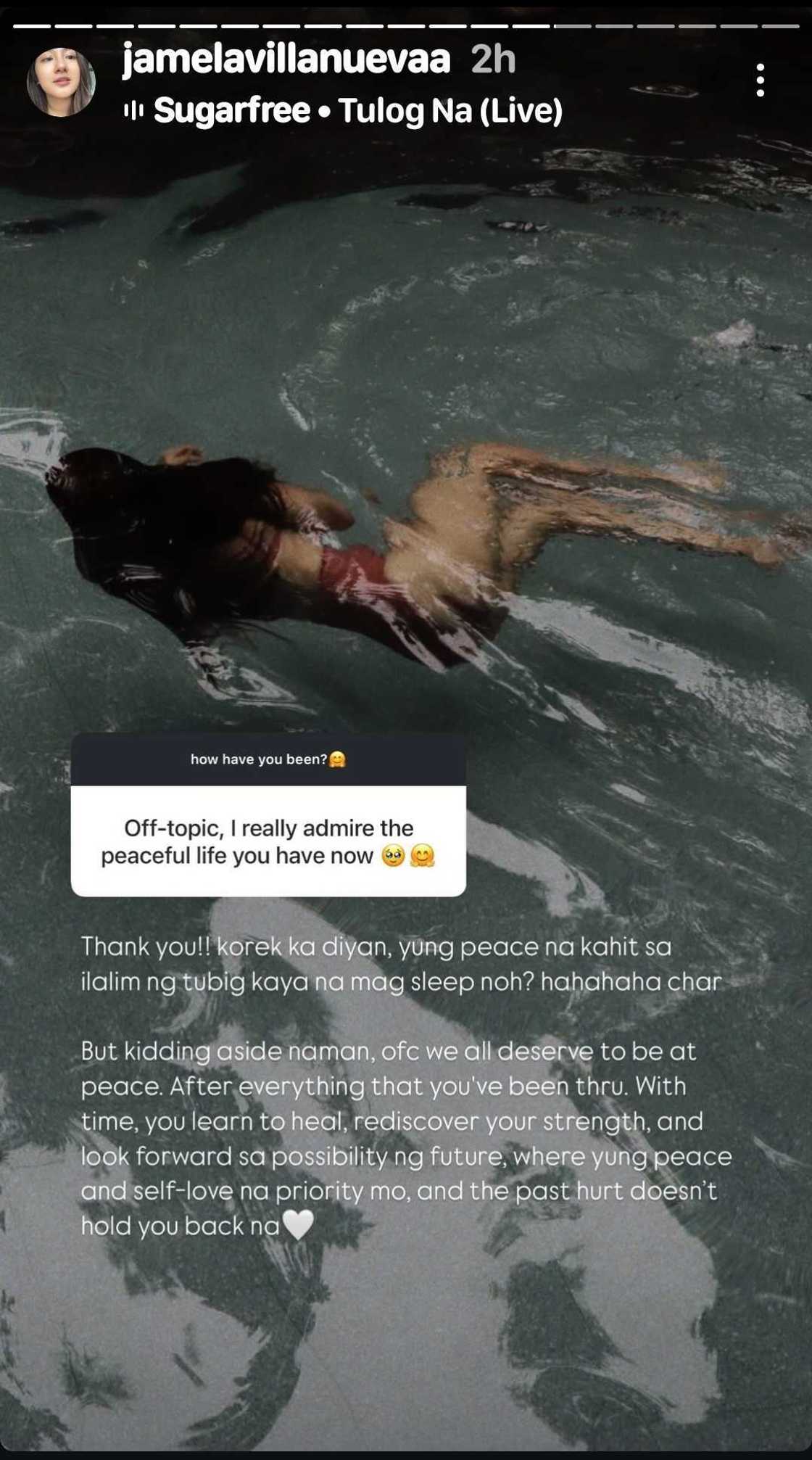 Jam Villanueva, pabirong ibinahagi kung gaanong ka-peaceful ang buhay niya ngayon Jam Villanueva, pabirong ibinahagi kung gaanong ka-peaceful ang buhay niya ngayon