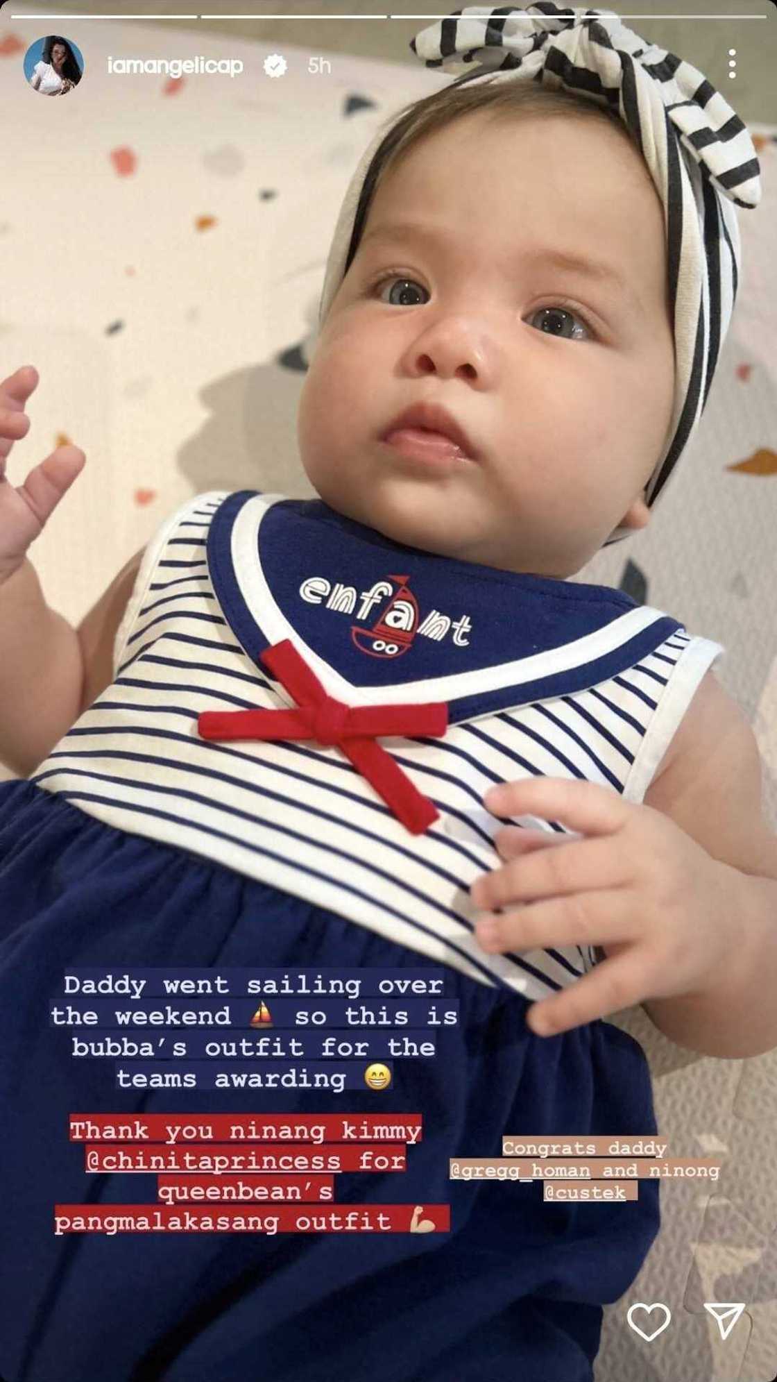 Angelica Panganiban, ibinida ang "pangmalakasang outfit" ni baby Amila