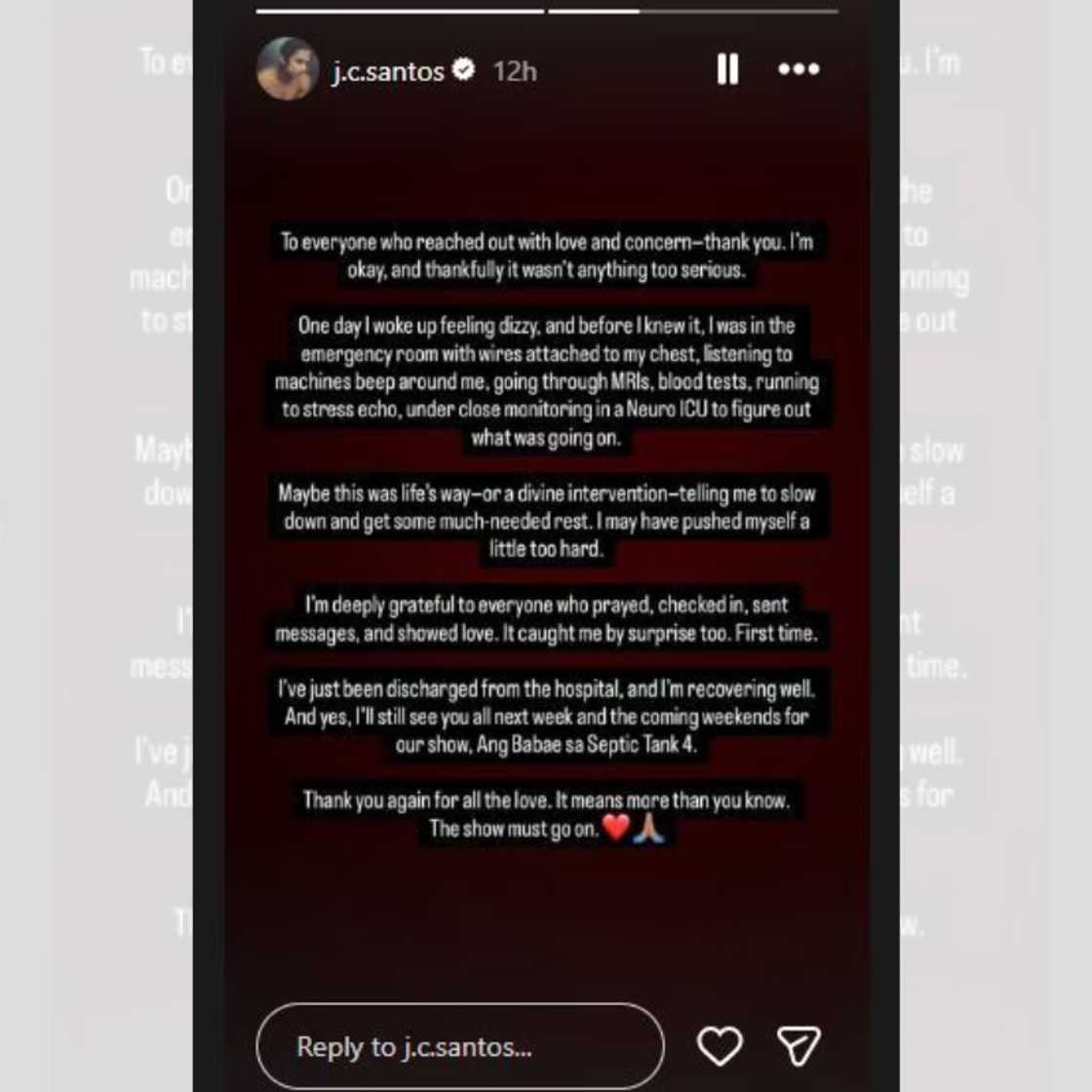 JC Santos, napadpad sa ICU matapos ang biglaang pangyayaring gumulantang sa kanya JC Santos, napadpad sa ICU matapos ang biglaang pangyayaring gumulantang sa kanya