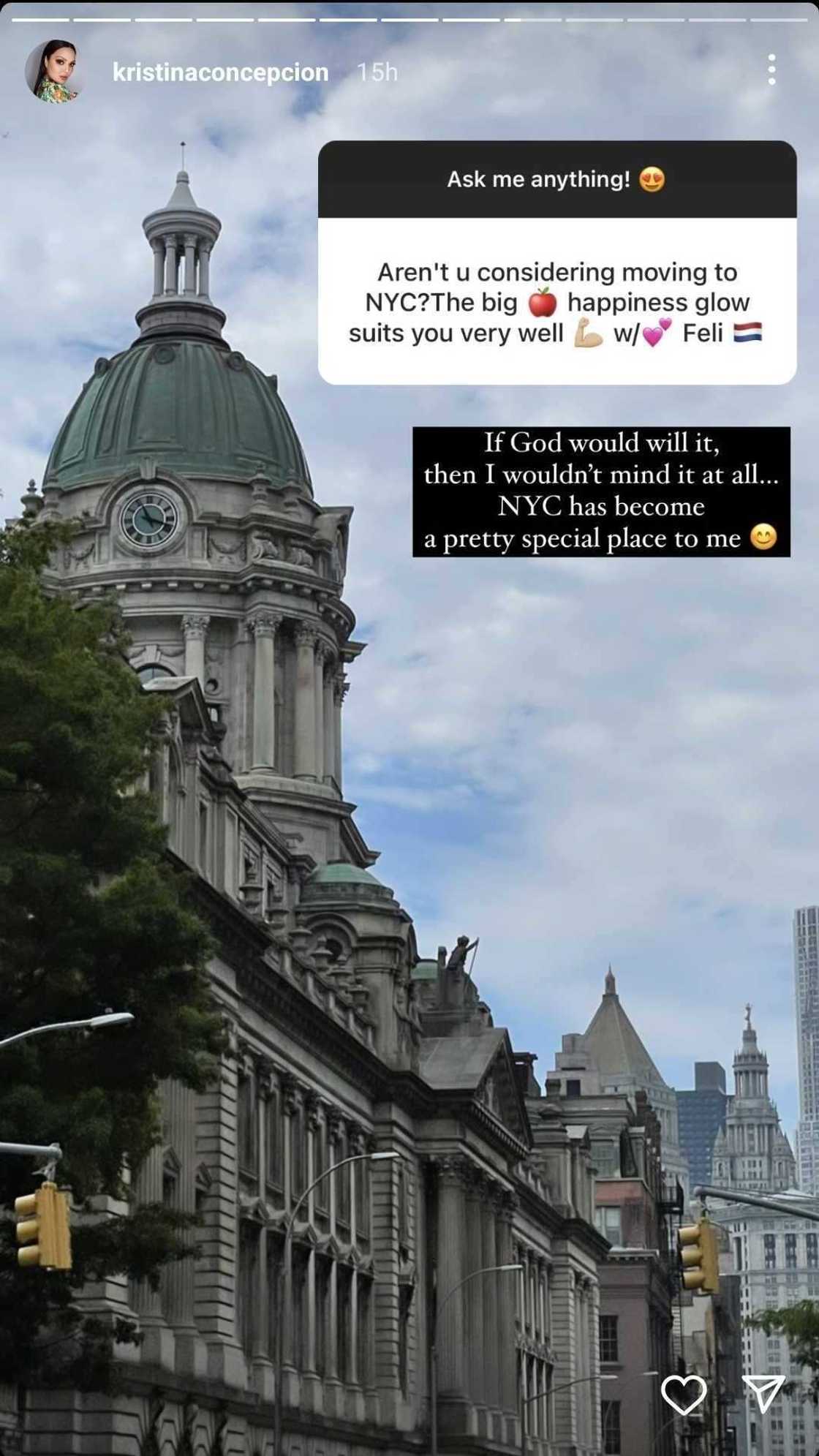 KC Concepcion on probability of moving to New York: "I wouldn't mind it at all" KC Concepcion on probability of moving to New York: "I wouldn't mind it at all"