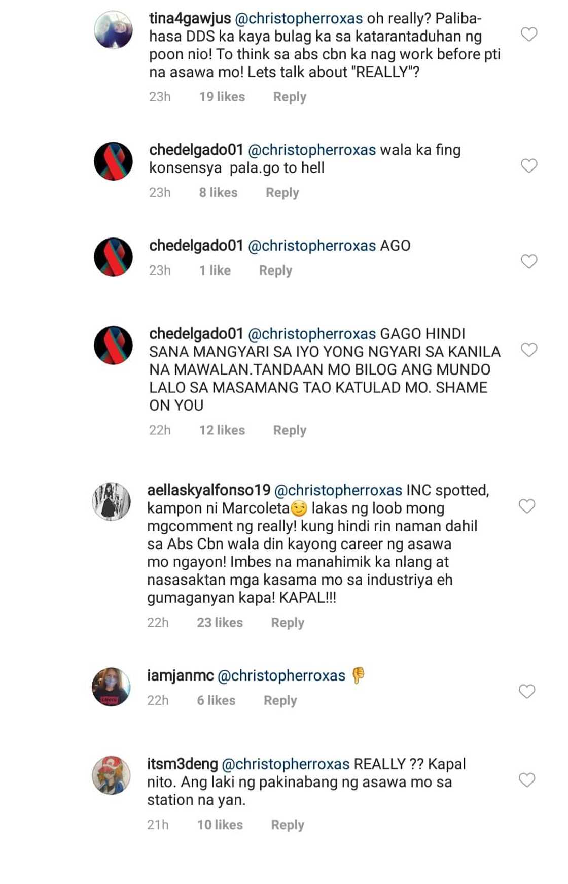 Gladys Reyes, rumesbak sa nag-mura sa kanyang asawa kaugnay ng ABS-CBN crisis