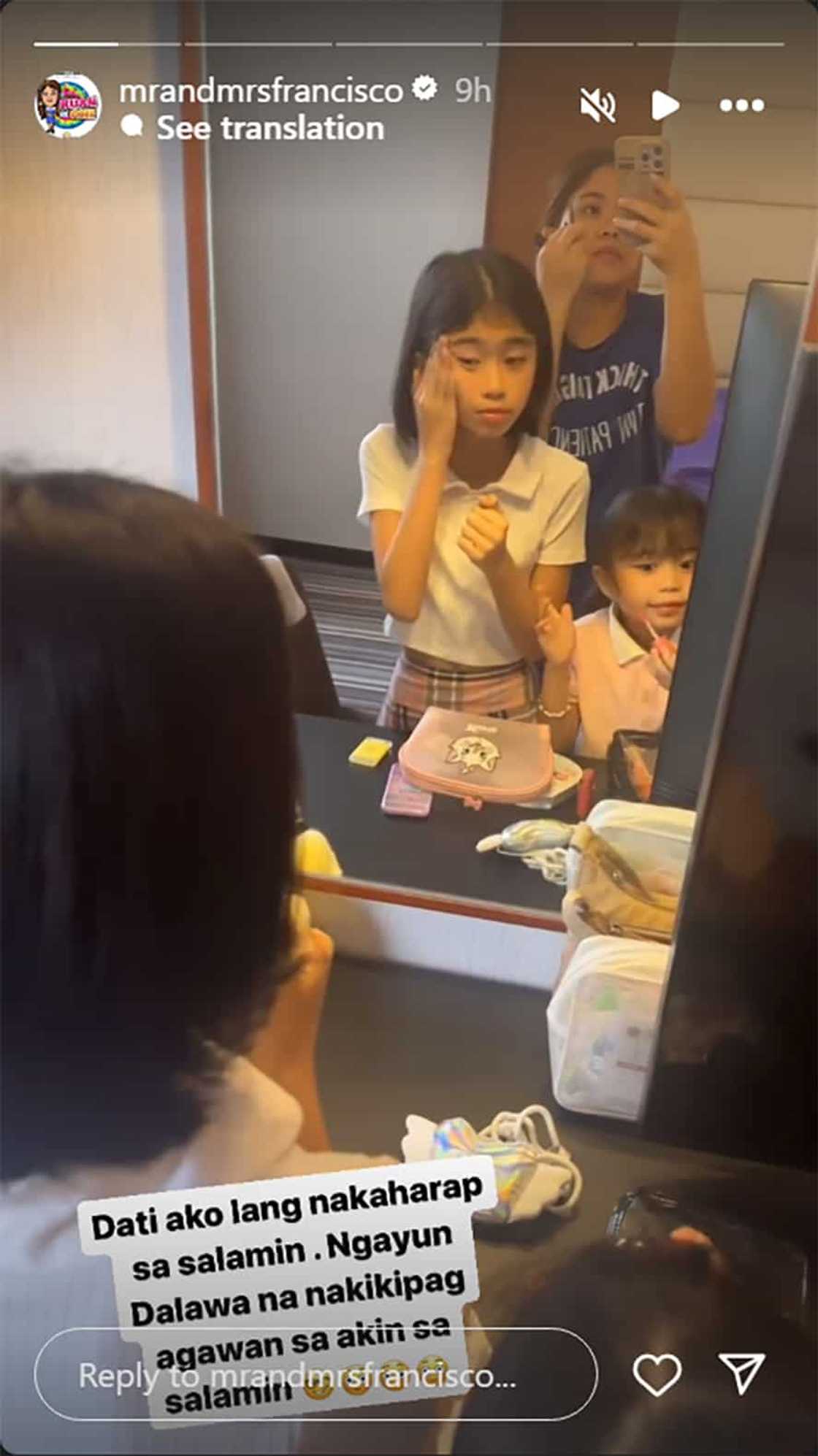 Melai Cantiveros, nawindang sa ginawa ng mga anak habang siya'y nagsasalamin Melai Cantiveros, nawindang sa ginawa ng mga anak habang siya'y nagsasalamin