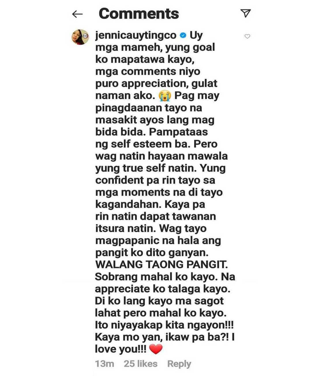 Jennica Garcia after posting wacky photos: “Walang taong pangit" Jennica Garcia after posting wacky photos: “Walang taong pangit"