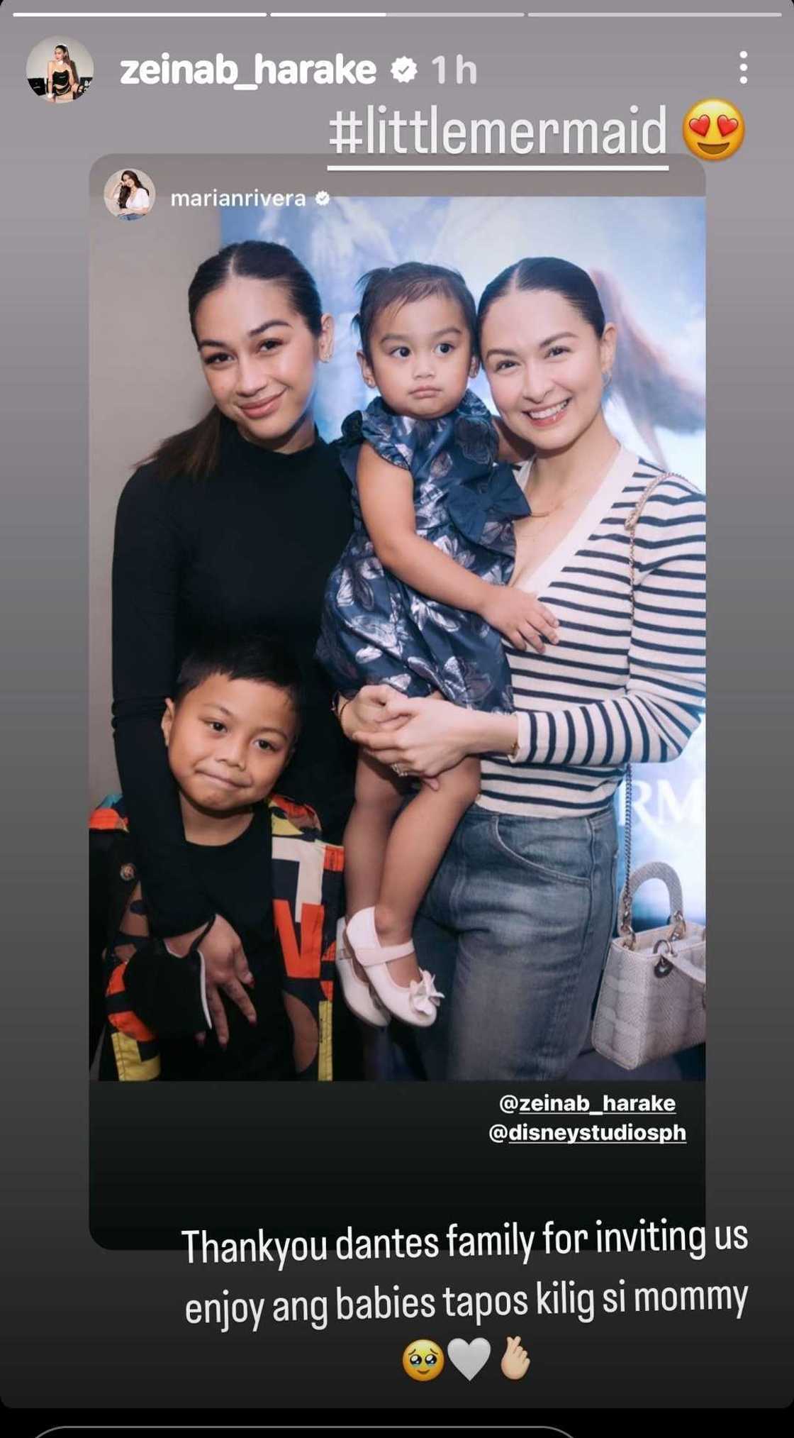 Zeinab Harake and kids' adorable snaps with Marian Rivera and Zia Dantes go viral Zeinab Harake and kids' adorable snaps with Marian Rivera and Zia Dantes go viral