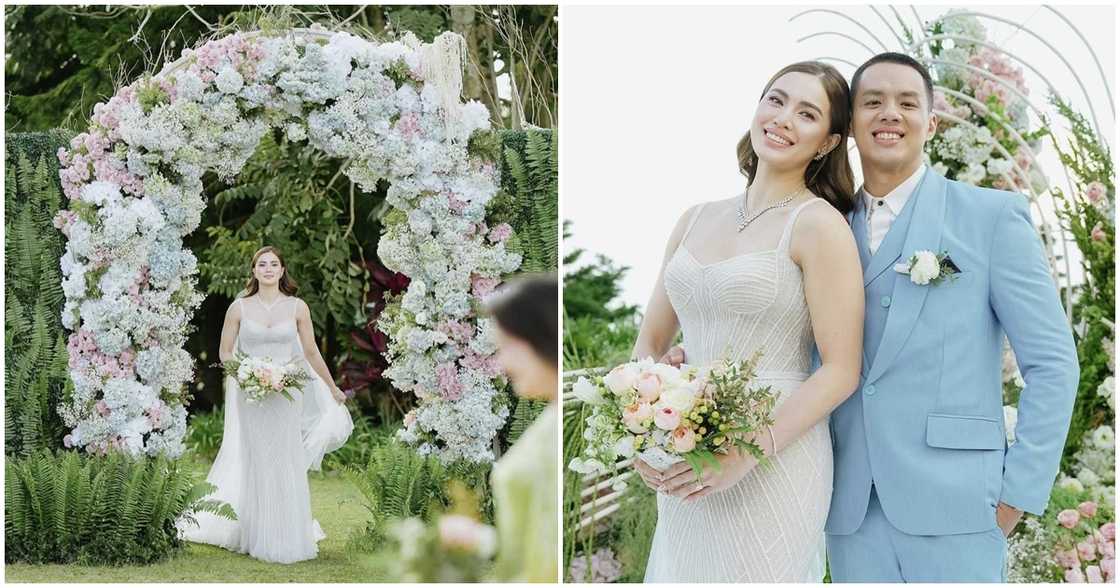 Michele Gumabao at Aldo Panlilio, muling kinasal sa isang garden wedding sa Baguio