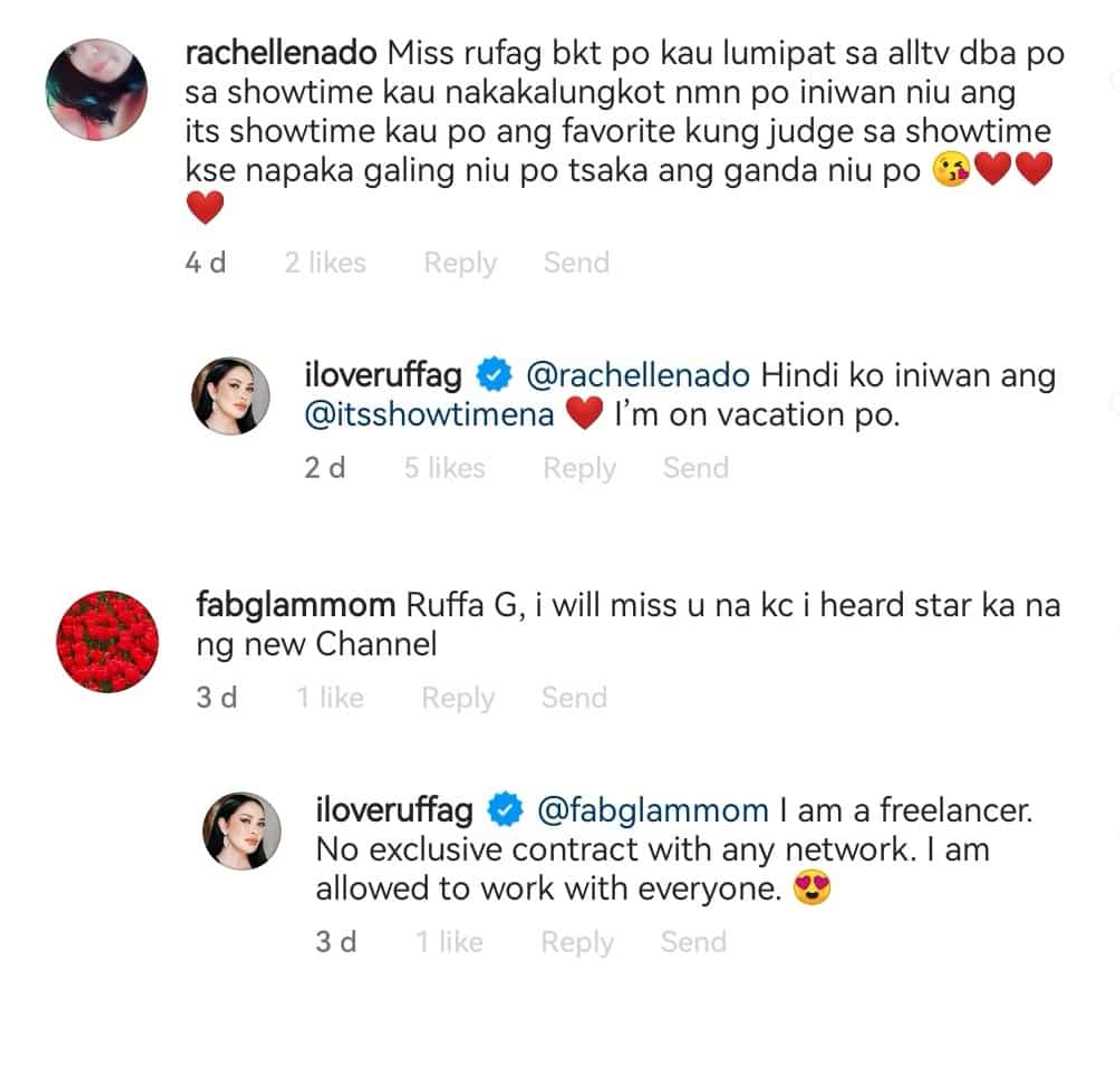 Ruffa Gutierrez reacts to rumor she left ‘It’s Showtime’ for ALLTV: “Hindi ko iniwan” Ruffa Gutierrez reacts to rumor she left ‘It’s Showtime’ for ALLTV: “Hindi ko iniwan”
