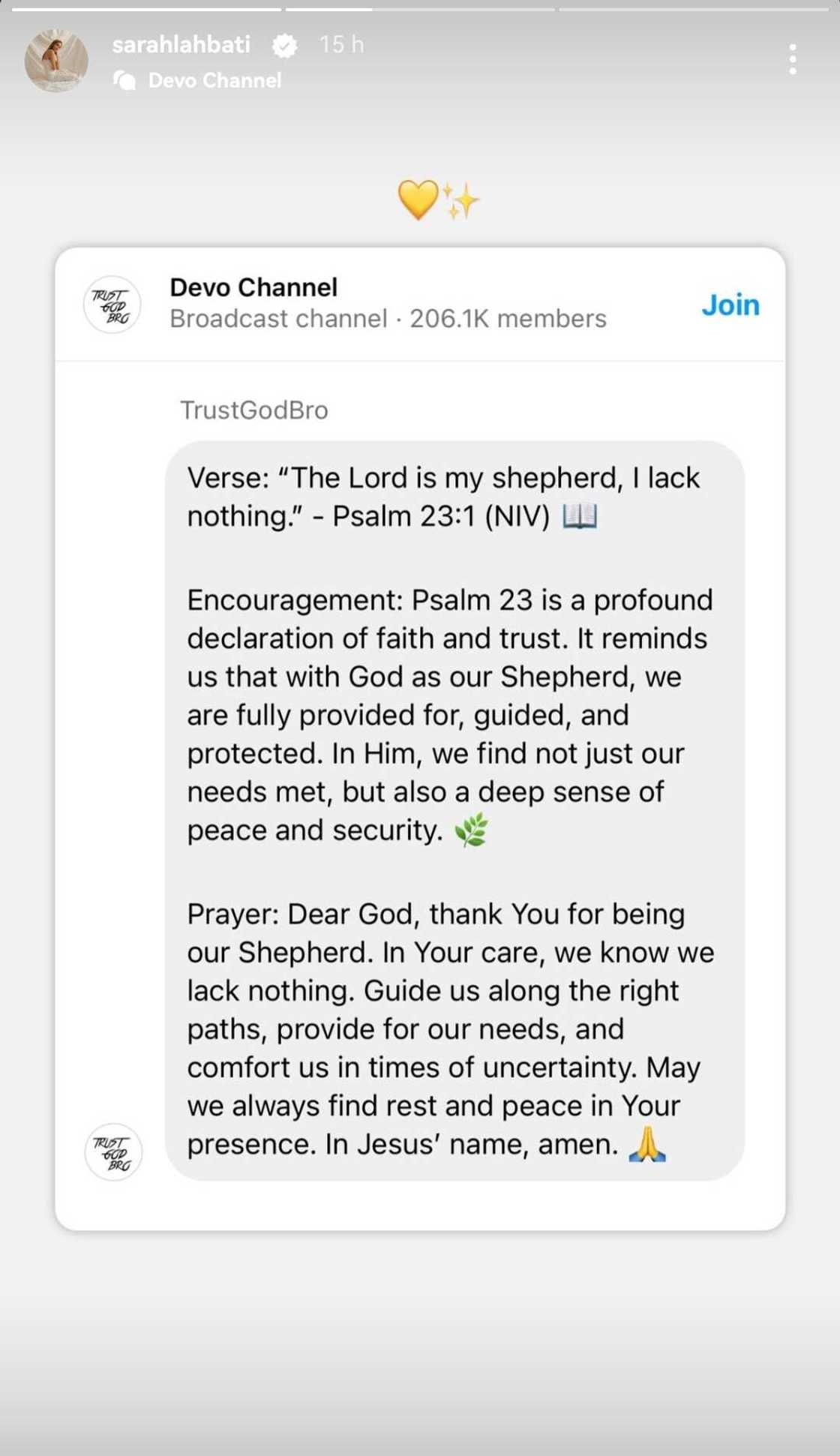 Sarah Lahbati, shinare isang Bible quote ukol sa pananalig sa gitna ng mga panahong walang katiyakan Sarah Lahbati, shinare isang Bible quote ukol sa pananalig sa gitna ng mga panahong walang katiyakan