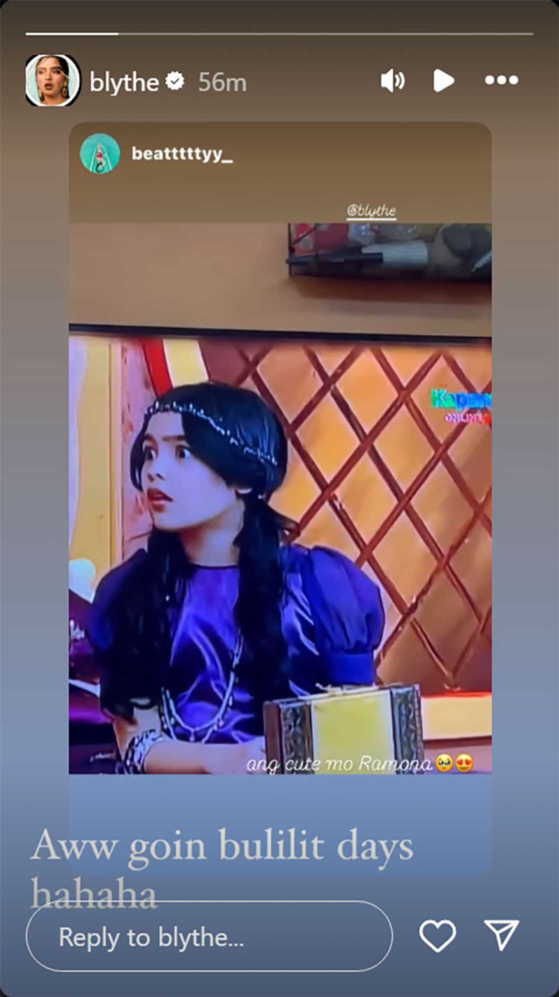 Andrea Brillantes shinare ang cute throwback video ng kanyang “Goin' Bulilit” days Andrea Brillantes shinare ang cute throwback video ng kanyang “Goin' Bulilit” days