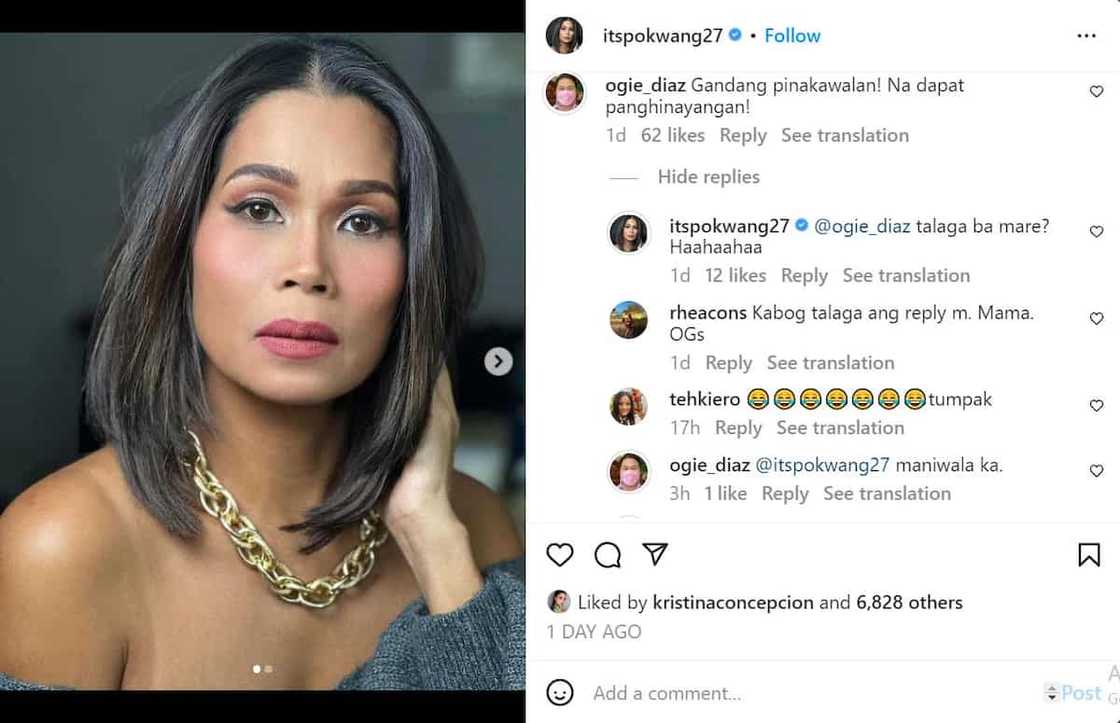 Pokwang, sumang-ayon sa sinabi ni Ogie Diaz na siya'y “gandang pinakawalan”: “Sige Mare, basta ikaw nagsabi” Pokwang, sumang-ayon sa sinabi ni Ogie Diaz na siya'y “gandang pinakawalan”: “Sige Mare, basta ikaw nagsabi”
