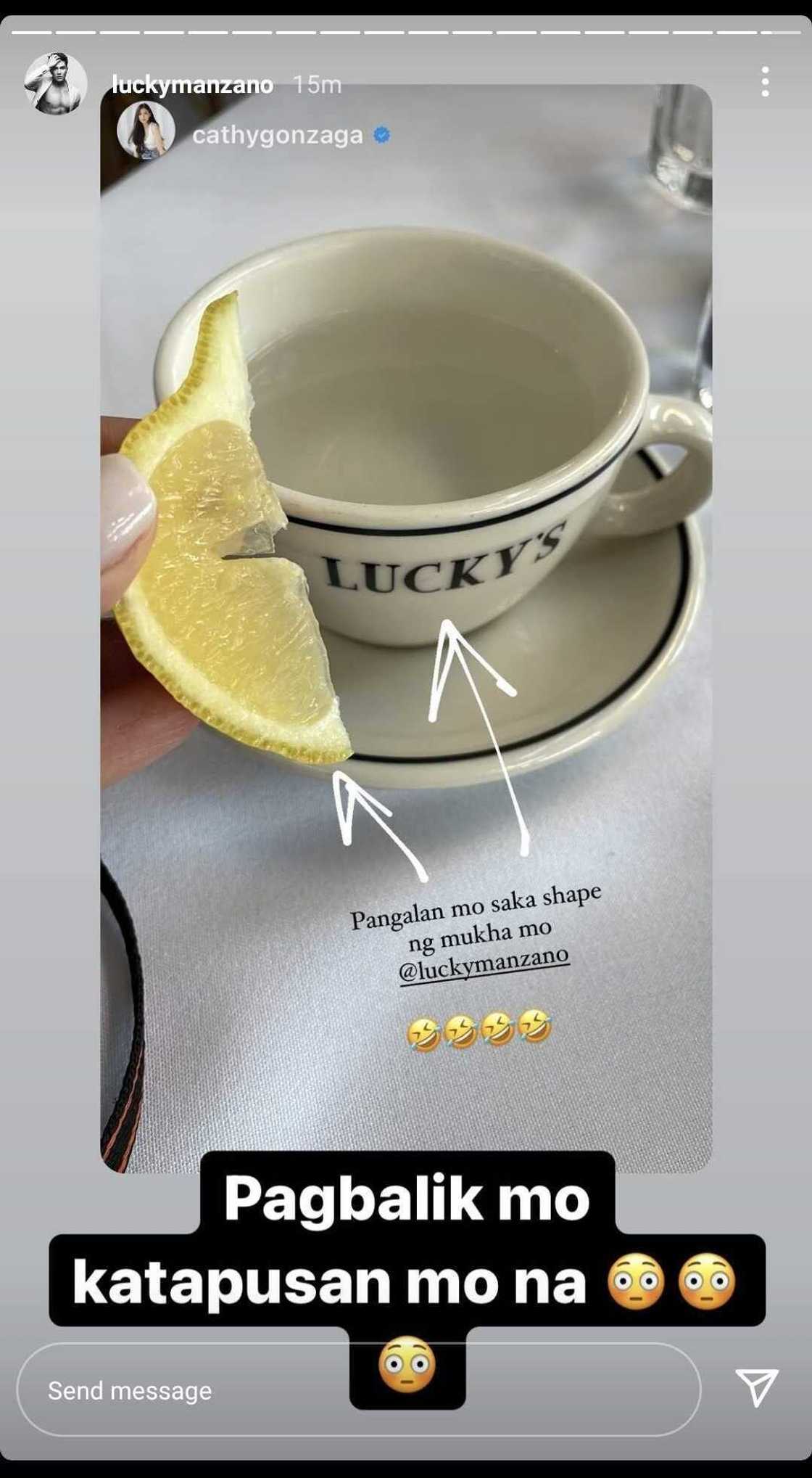 Alex Gonzaga, inasar si Luis Manzano; inihalintulad ang mukha ng aktor sa prutas Alex Gonzaga, inasar si Luis Manzano; inihalintulad ang mukha ng aktor sa prutas