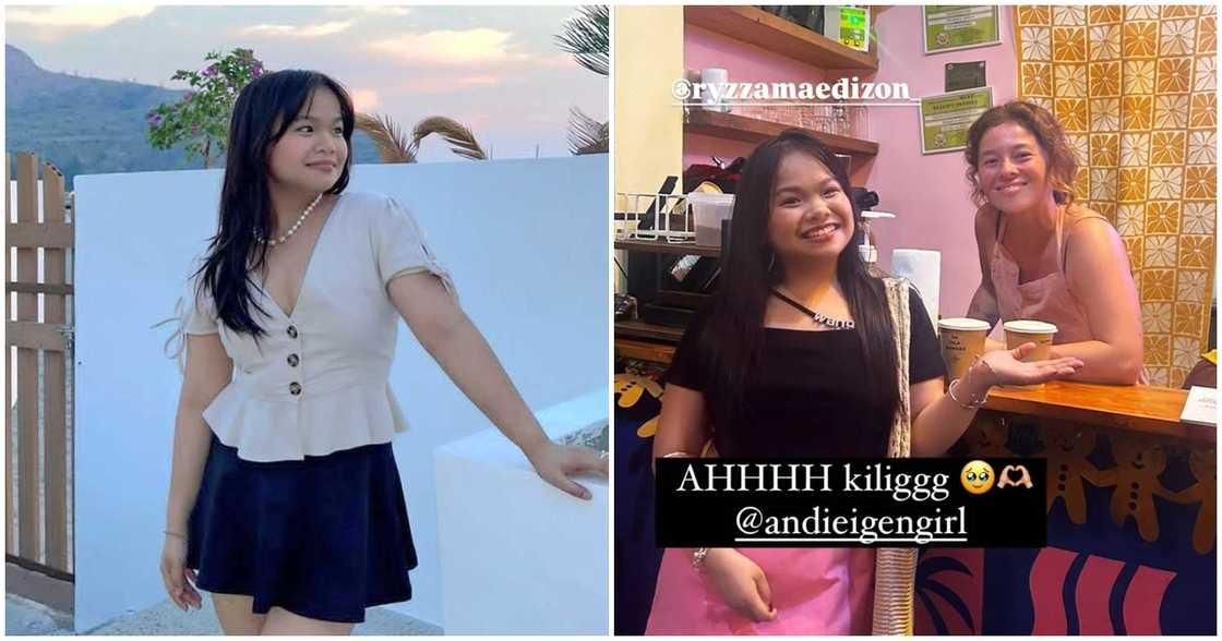 Ryzza Mae Dizon, kinilig matapos bisitahin si Andi Eigenmann sa Siargao Ryzza Mae Dizon, kinilig matapos bisitahin si Andi Eigenmann sa Siargao