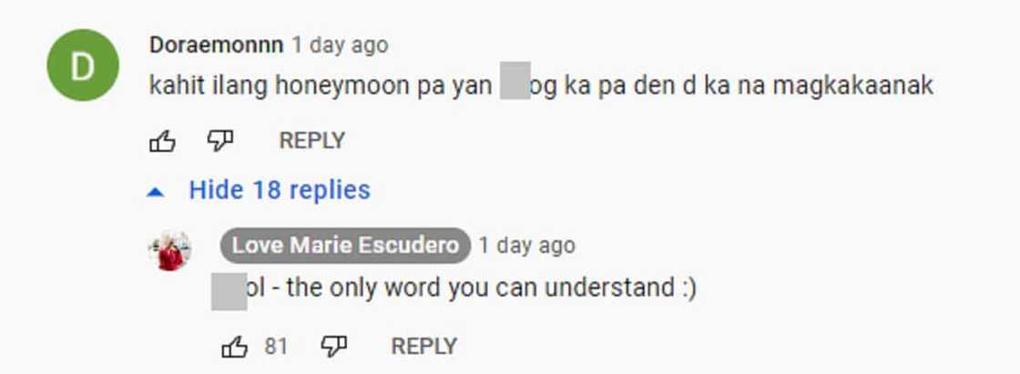 Heart Evangelista claps back at basher who insulted her for not having a child Heart Evangelista claps back at basher who insulted her for not having a child