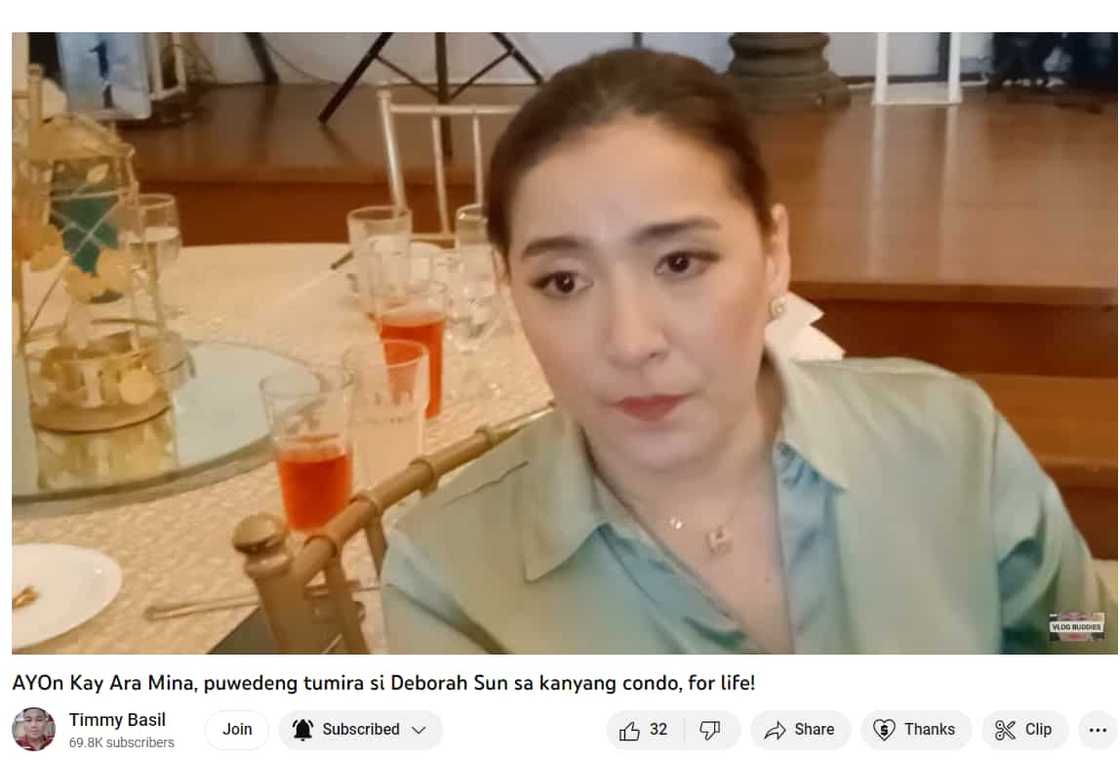 Ara Mina, okay lang na patirahin si Deborah Sun sa condo habangbuhay Ara Mina, okay lang na patirahin si Deborah Sun sa condo habangbuhay