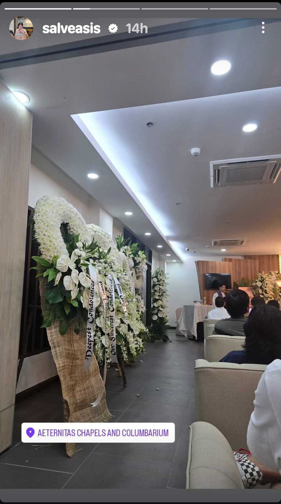Salve Asis shares glimpse of late Lolit Solis' wake Salve Asis shares glimpse of late Lolit Solis' wake