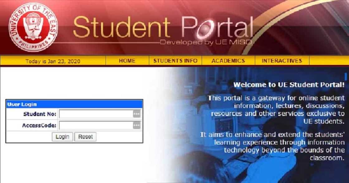 UE Portal login