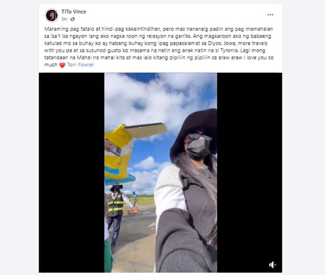 Vince Flores, naghayag ng kanyang pagmamahal para kay Toni Fowle Vince Flores, naghayag ng kanyang pagmamahal para kay Toni Fowle