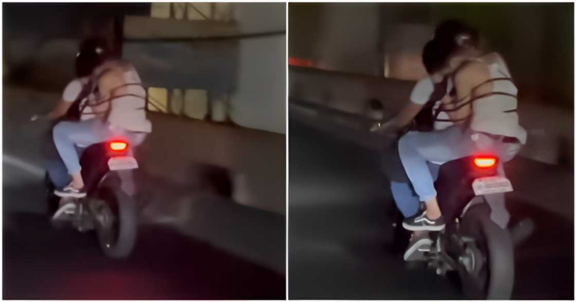 Rider, itinali ang pasaherong lasing para sa kaligtasan nito habang bumiyahe Rider, itinali ang pasaherong lasing para sa kaligtasan nito habang bumiyahe