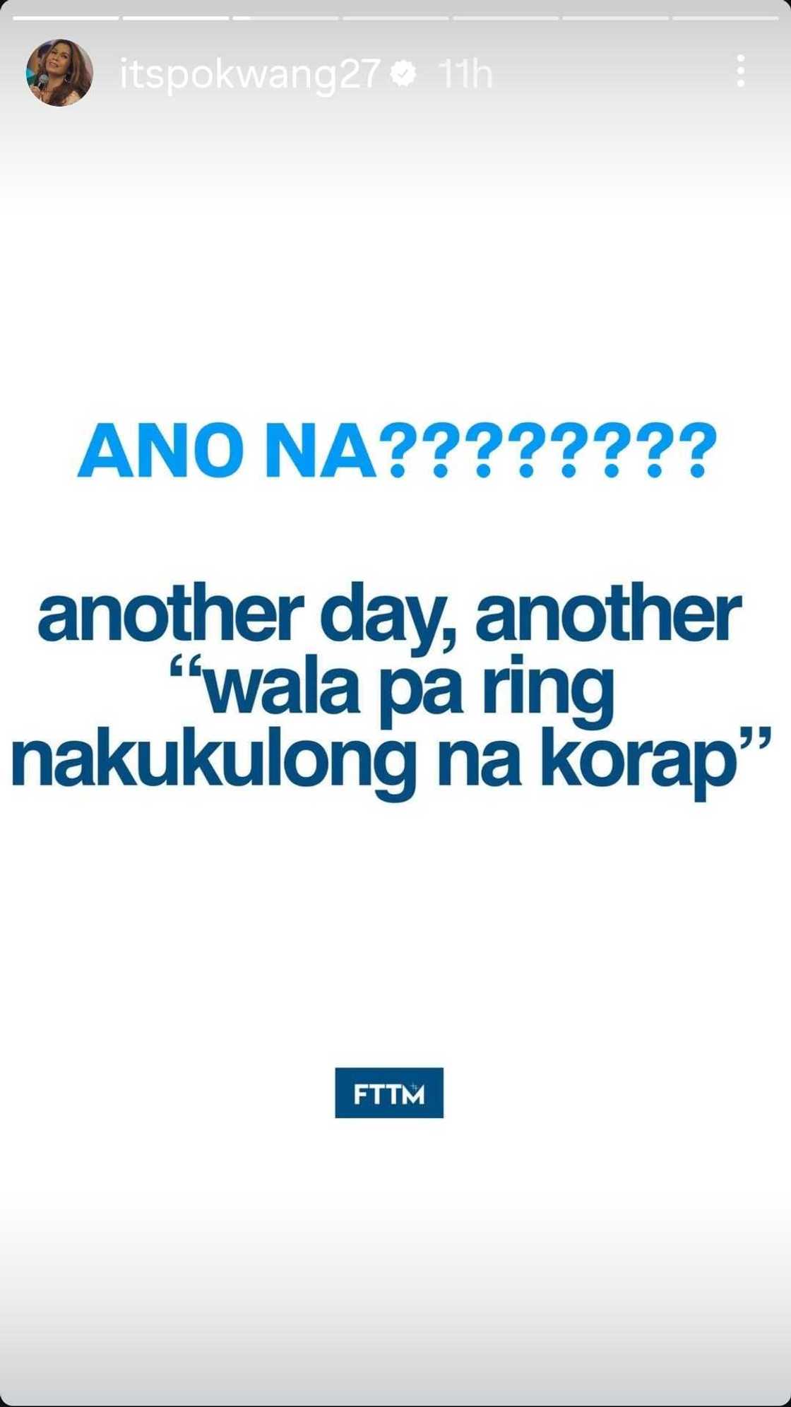 Pokwang reacts to viral “another day, another ‘wala pa ring nakukulong na korap’” post Pokwang reacts to viral “another day, another ‘wala pa ring nakukulong na korap’” post