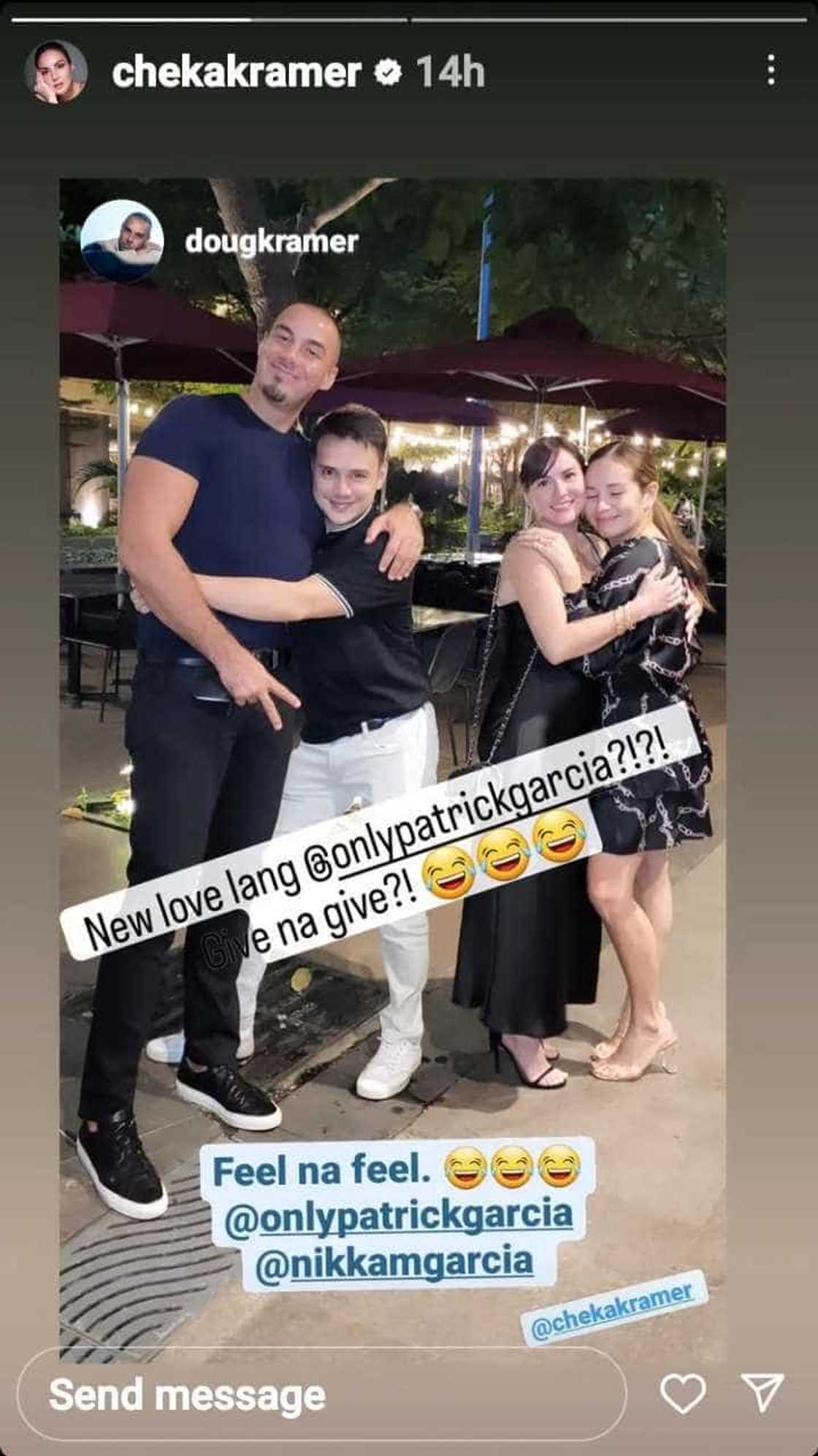 Chesca Garcia, inasar si Patrick Garcia matapos ang nakakatuwang pose nila ni Doug Kramer sa isang pic