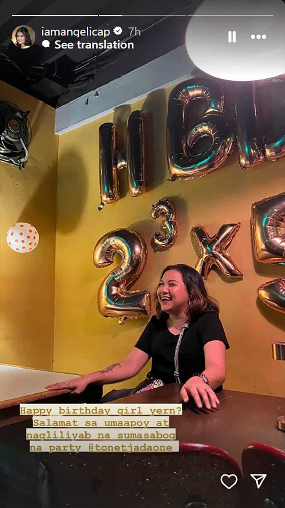 Angelica Panganiban, may nakatutuwang b-day greeting kay Direk Tonet: “Sumasabog na party”