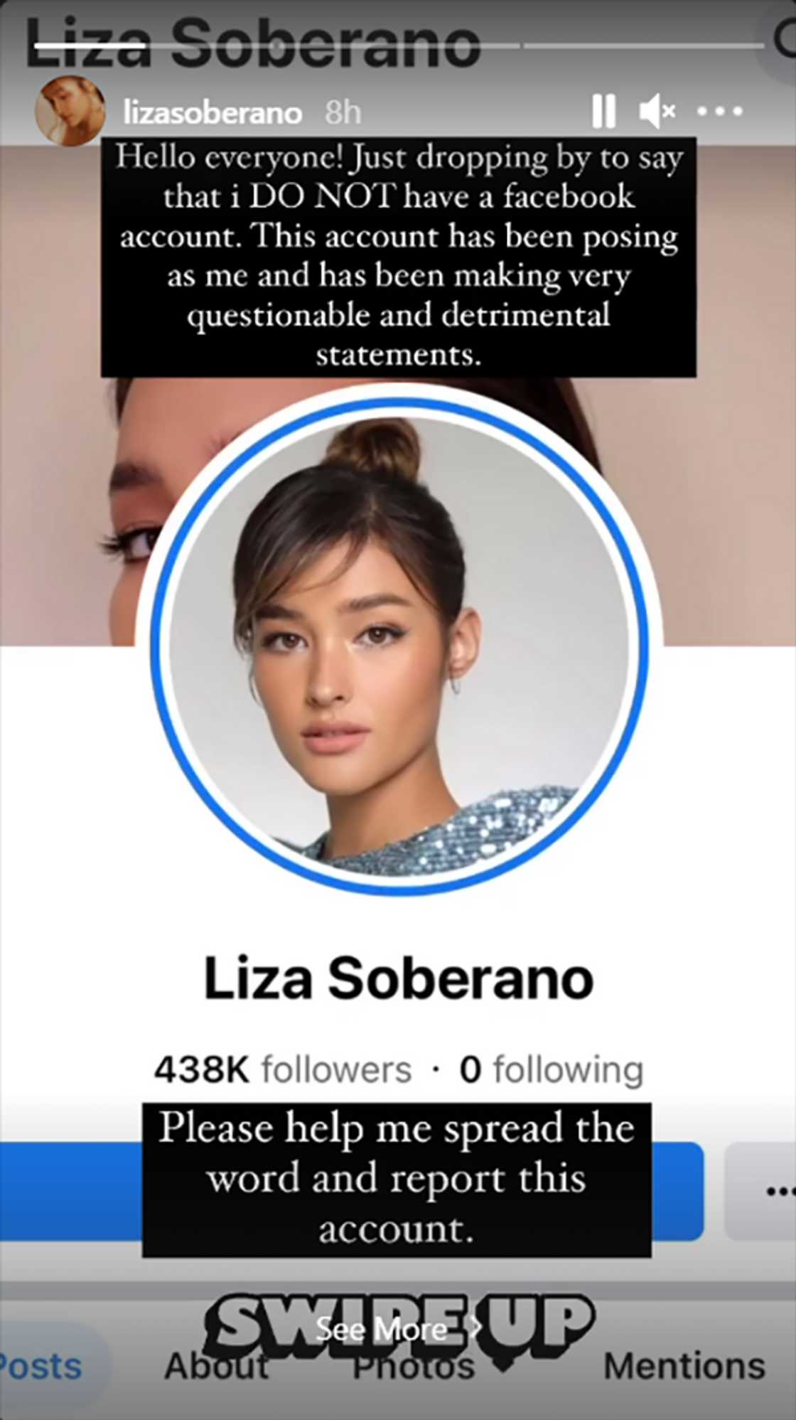 Liza Soberano on fake account claiming she will join Miss Universe: "I am flattered" Liza Soberano on fake account claiming she will join Miss Universe: "I am flattered"
