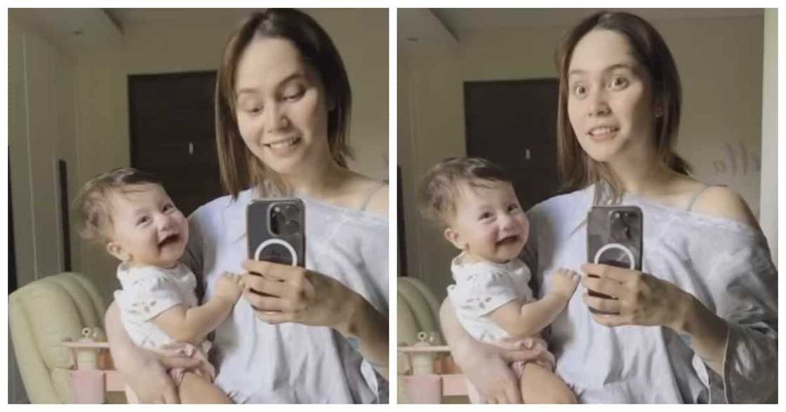 Video ng labis na pagkaaliw ni Baby Rosie kay Jessy Mendiola, viral na