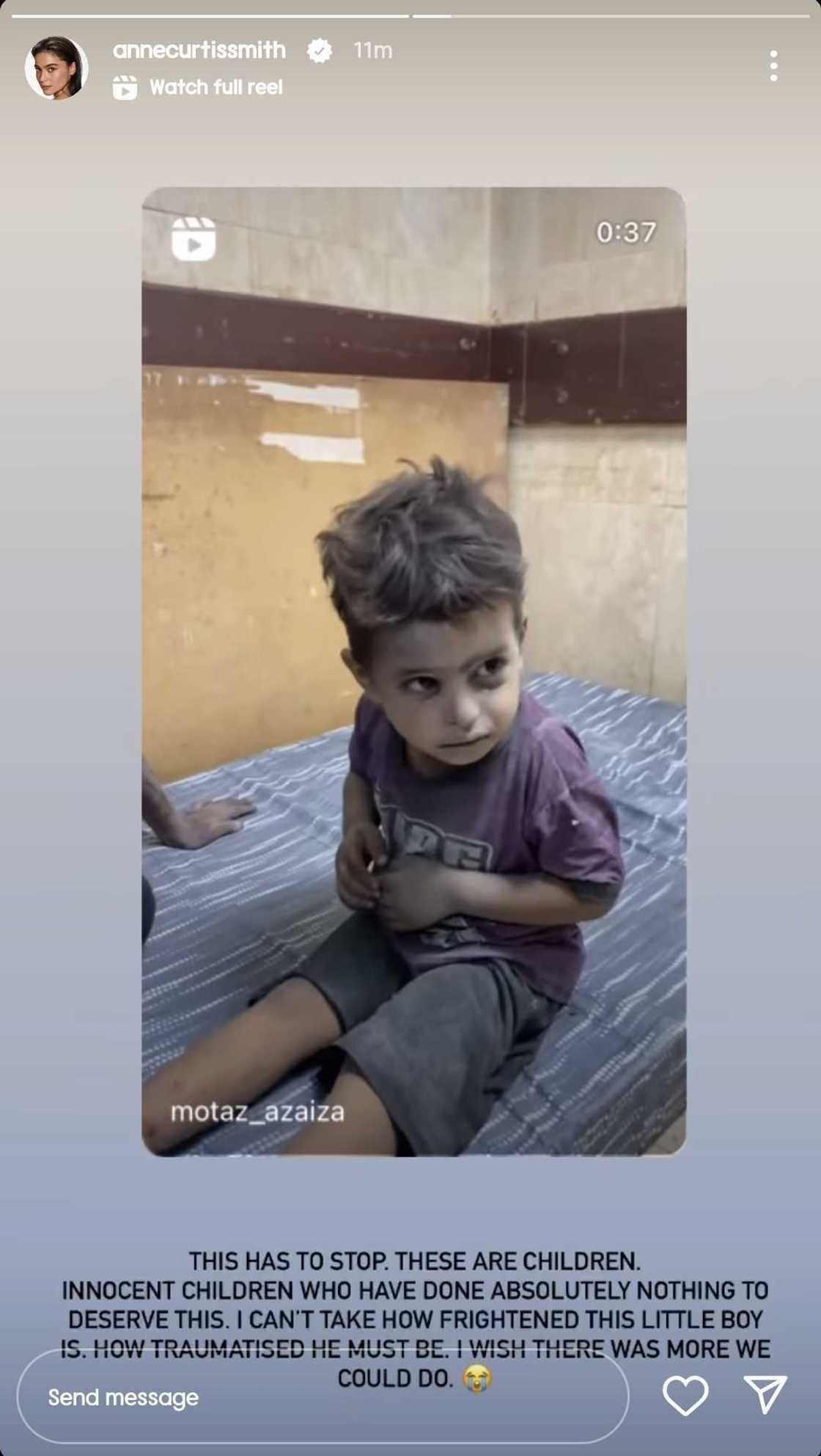 Anne Curtis sa Israel-Palestine war: "I wish there was more we could do" Anne Curtis sa Israel-Palestine war: "I wish there was more we could do"