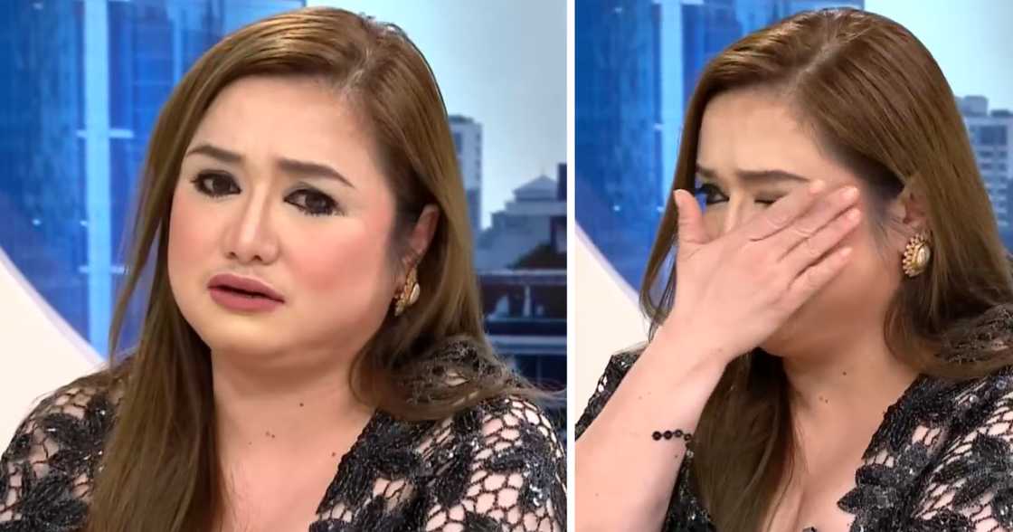 Angelica Jones, naiyak habang nagbibigay ng mensahe sa anak, may pakiusap tungkol sa ama nito (Screenshot from GMA's Fast Talk with Boy Abunda) Angelica Jones, naiyak habang nagbibigay ng mensahe sa anak, may pakiusap tungkol sa ama nito (Screenshot from GMA's Fast Talk with Boy Abunda)