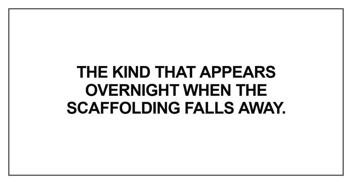 The kind that appears overnight The kind that appears overnight